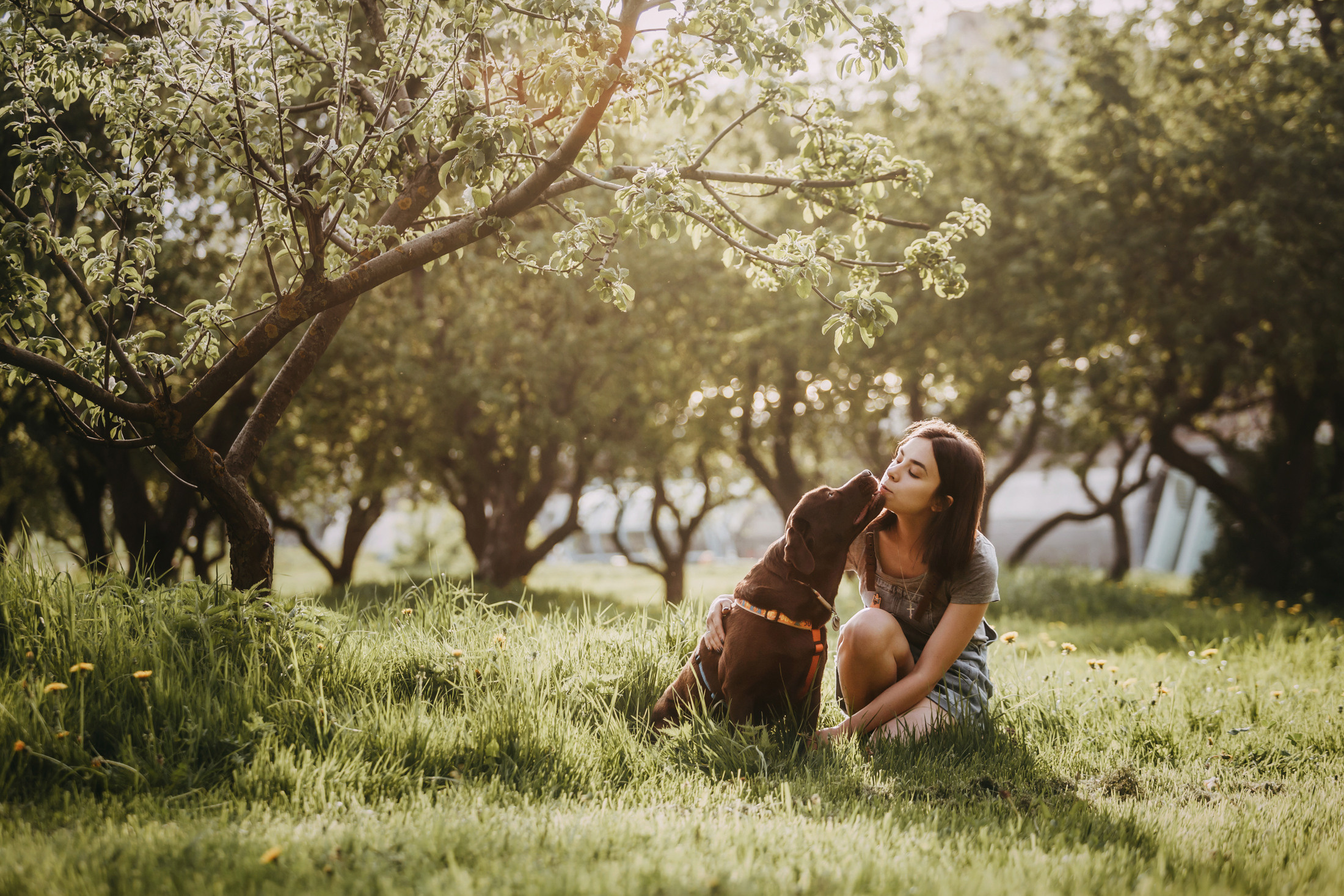 Настя и Вальда. Фотограф-анималист Елена Радченко, Москва