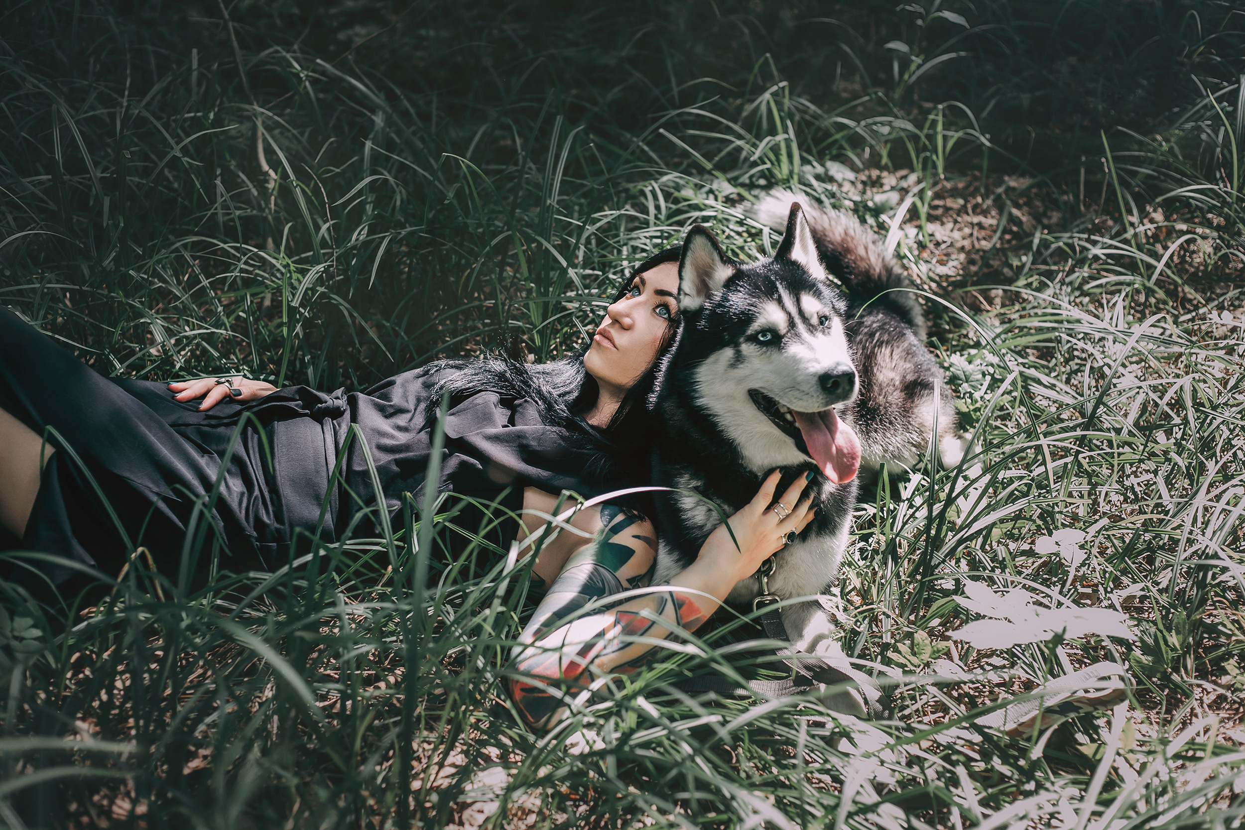 Настя и Норд. Фотограф-анималист Елена Радченко, Москва