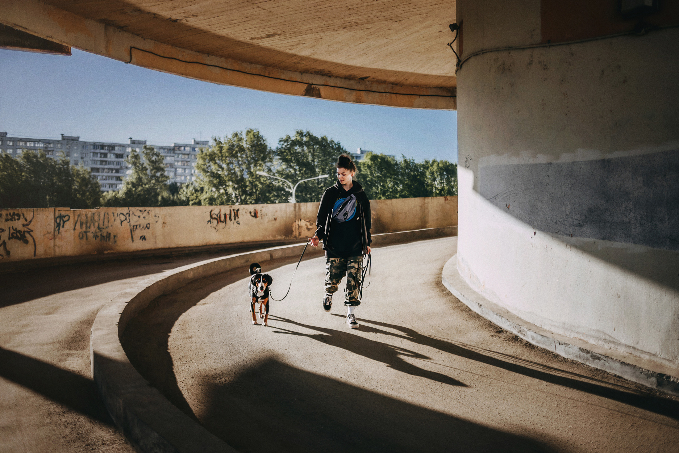 Аня и Вафля. Фотограф-анималист Елена Радченко, Москва