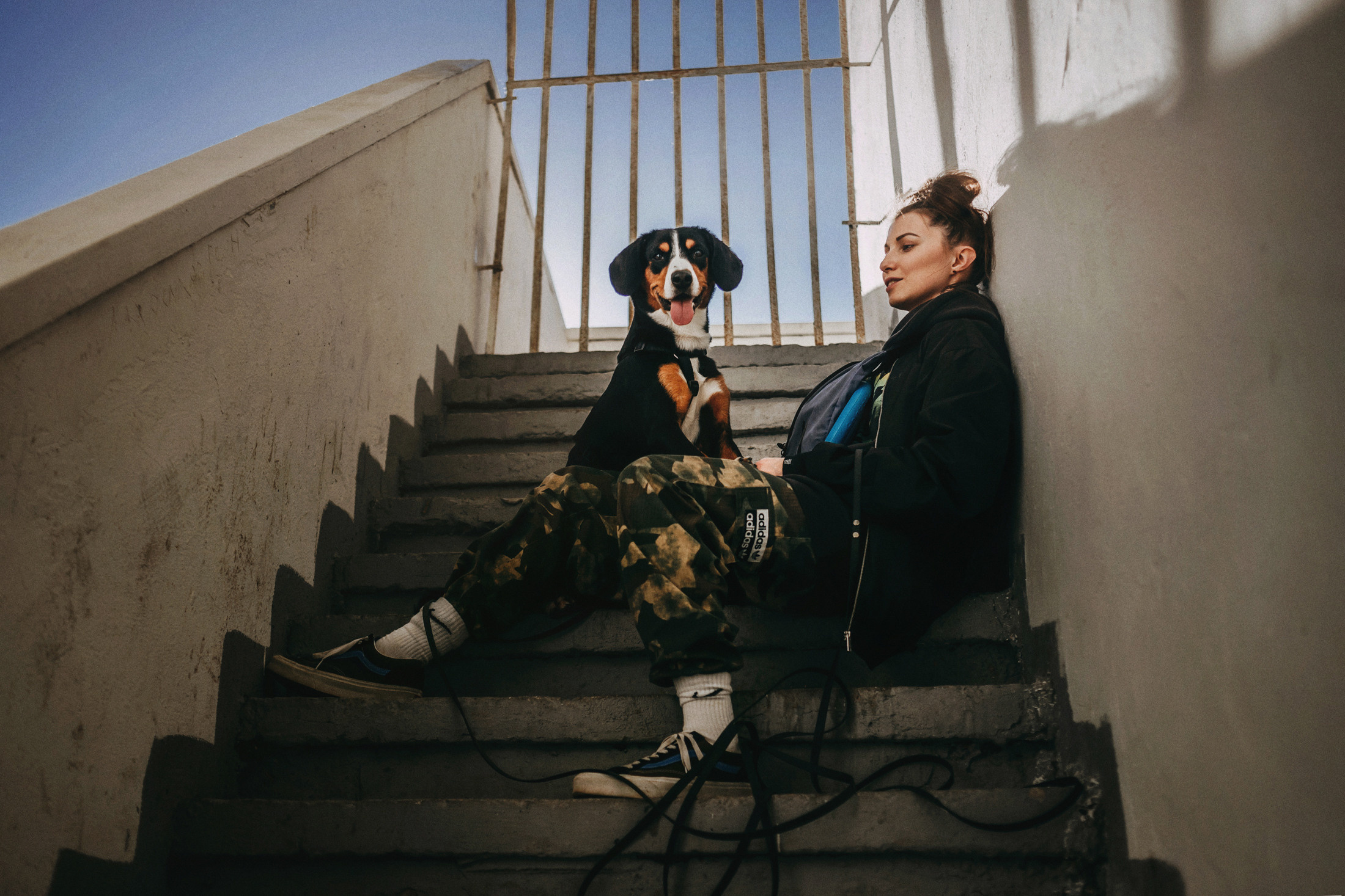 Аня и Вафля. Фотограф-анималист Елена Радченко, Москва