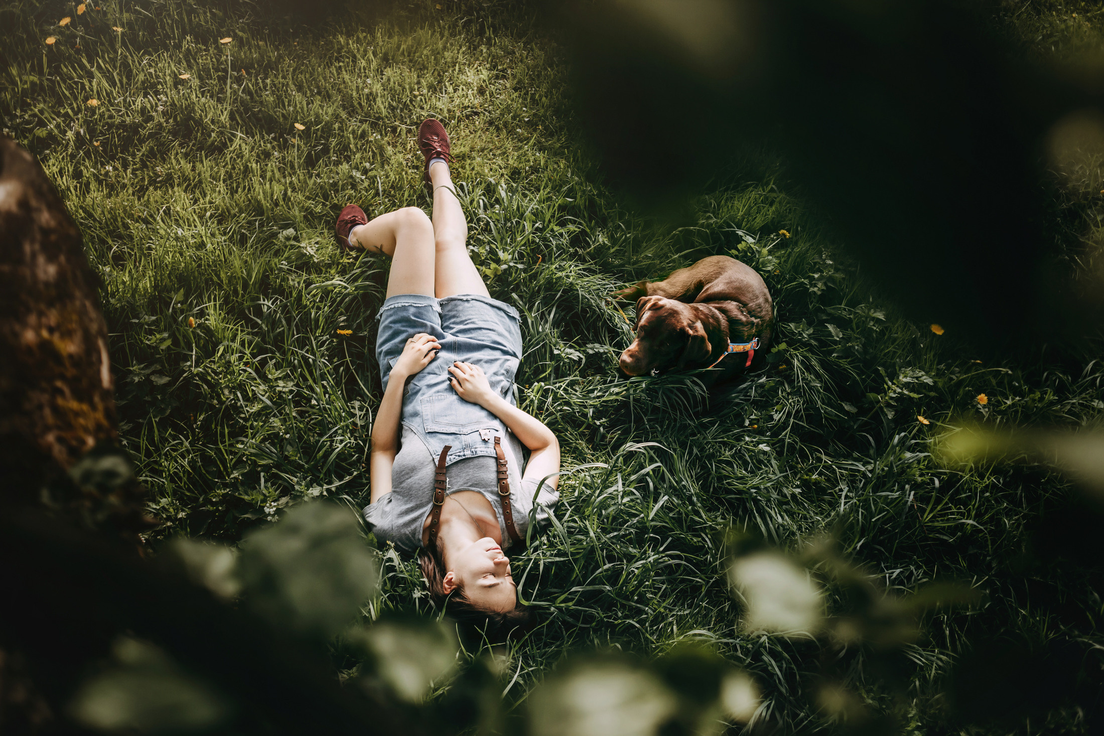 Настя и Вальда. Фотограф-анималист Елена Радченко, Москва