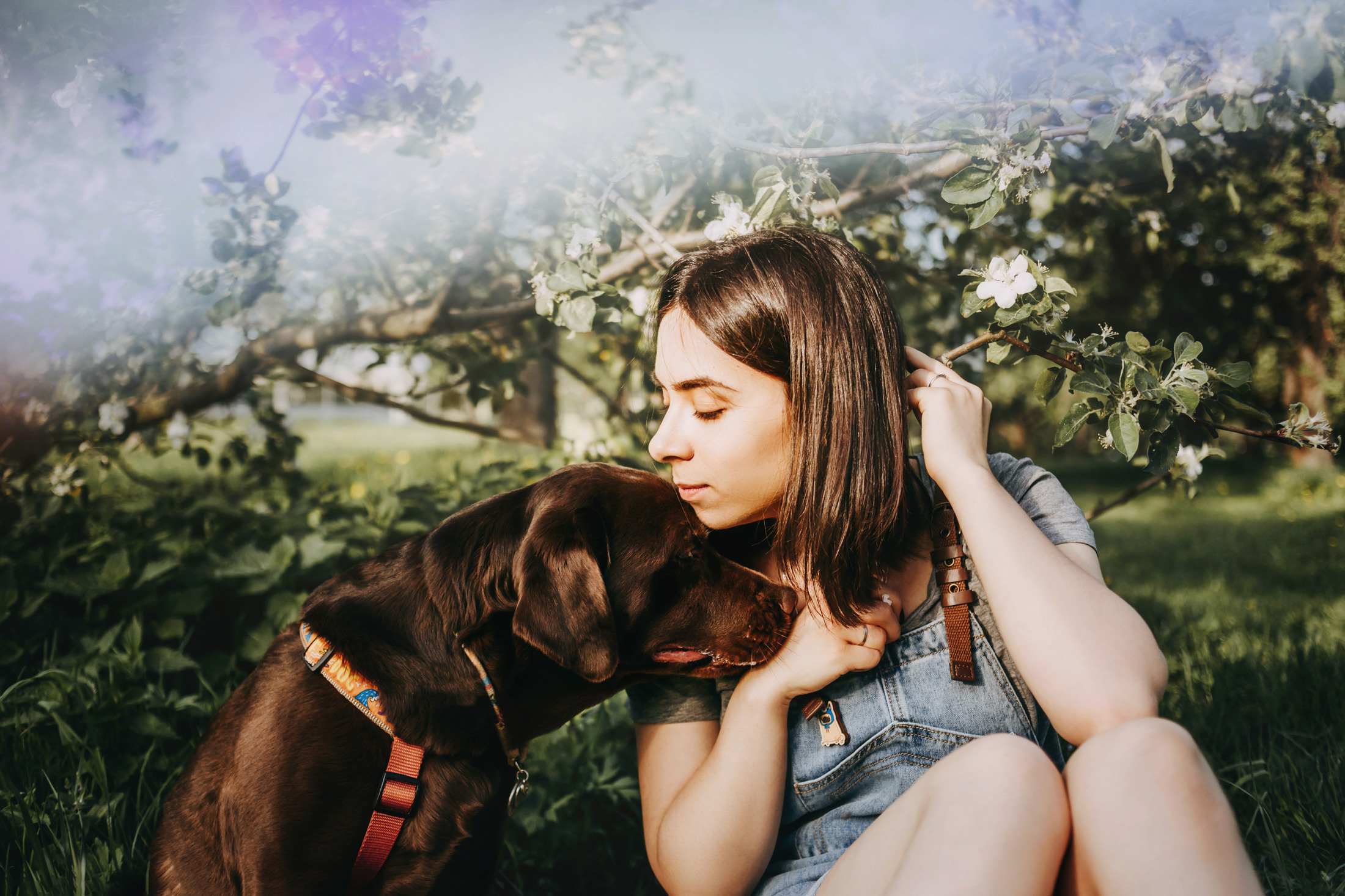 Настя и Вальда. Фотограф-анималист Елена Радченко, Москва