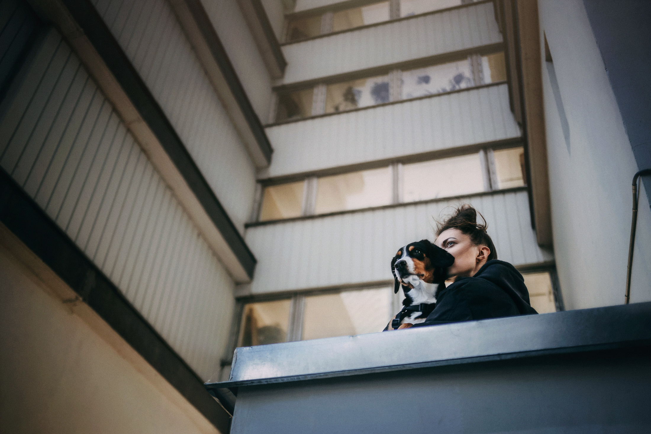 Аня и Вафля. Фотограф-анималист Елена Радченко, Москва