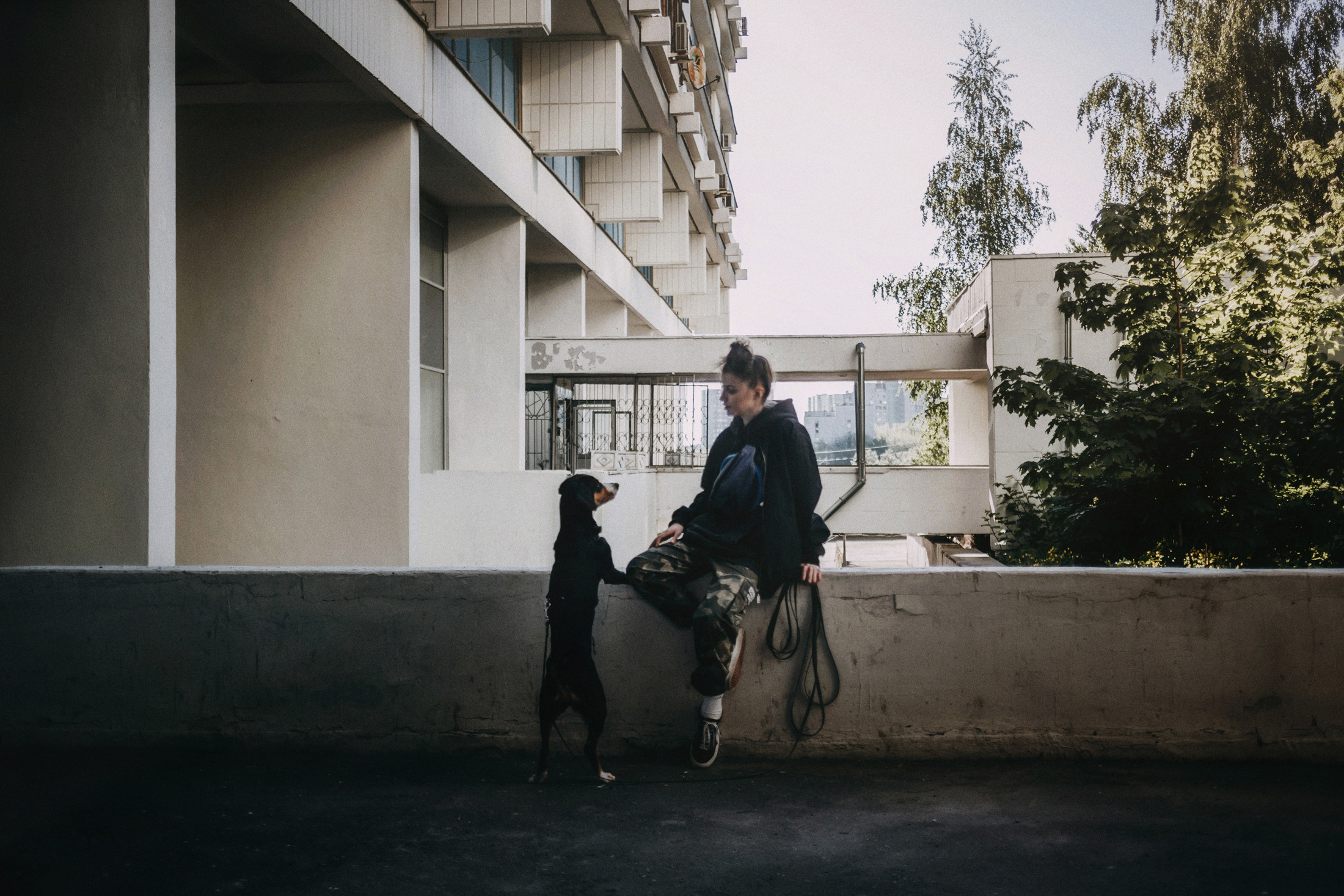 Аня и Вафля. Фотограф-анималист Елена Радченко, Москва