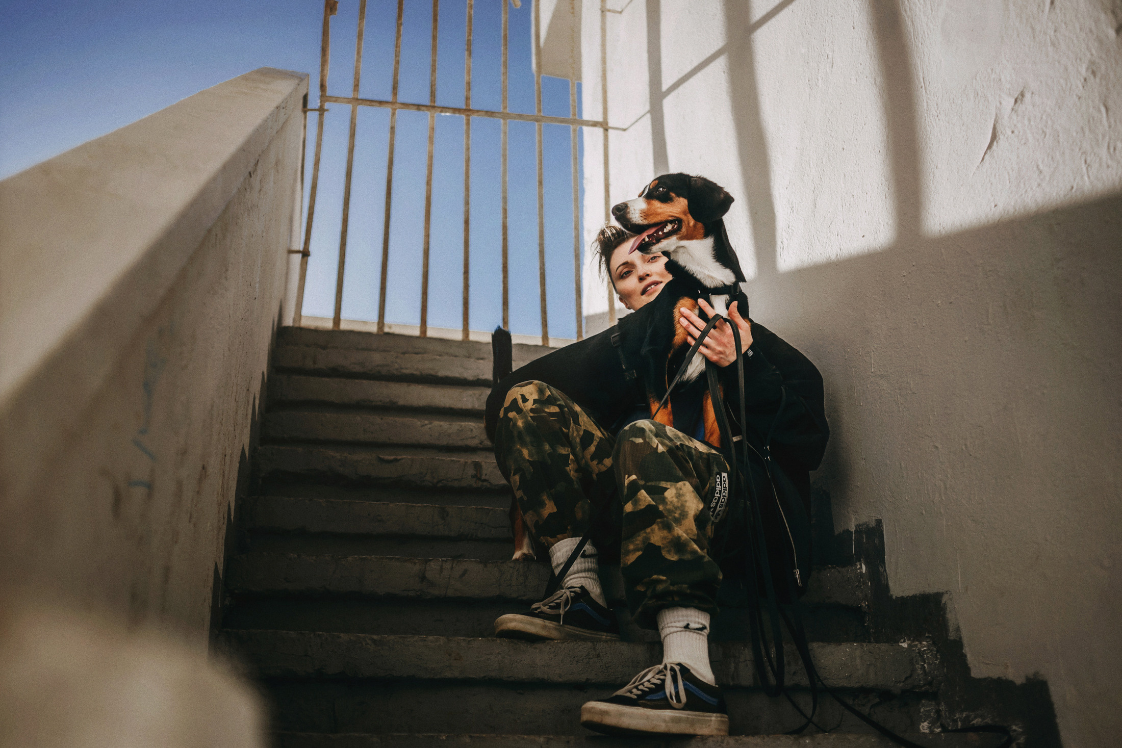 Аня и Вафля. Фотограф-анималист Елена Радченко, Москва