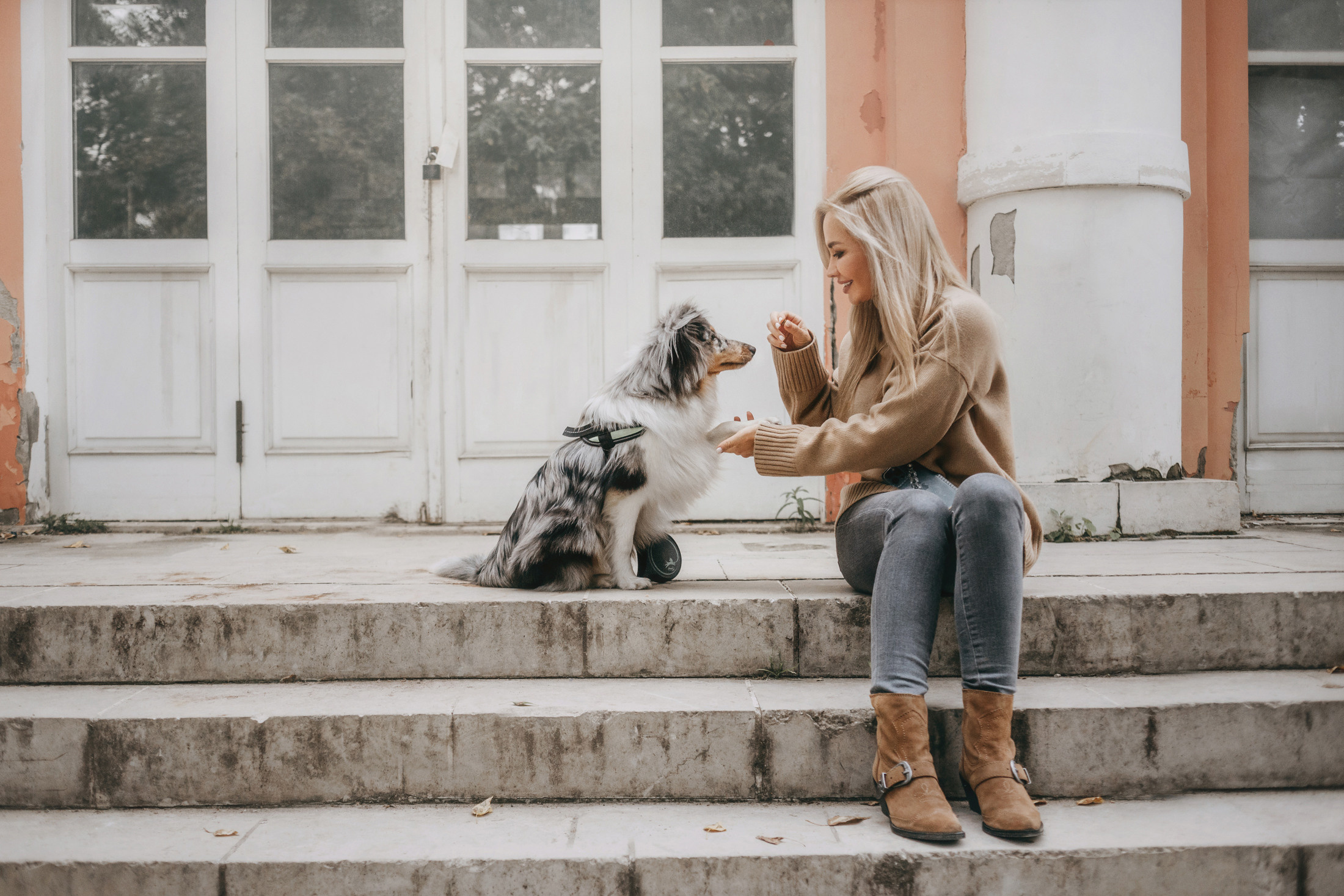 Катя и Соломон. Фотограф-анималист Елена Радченко, Москва