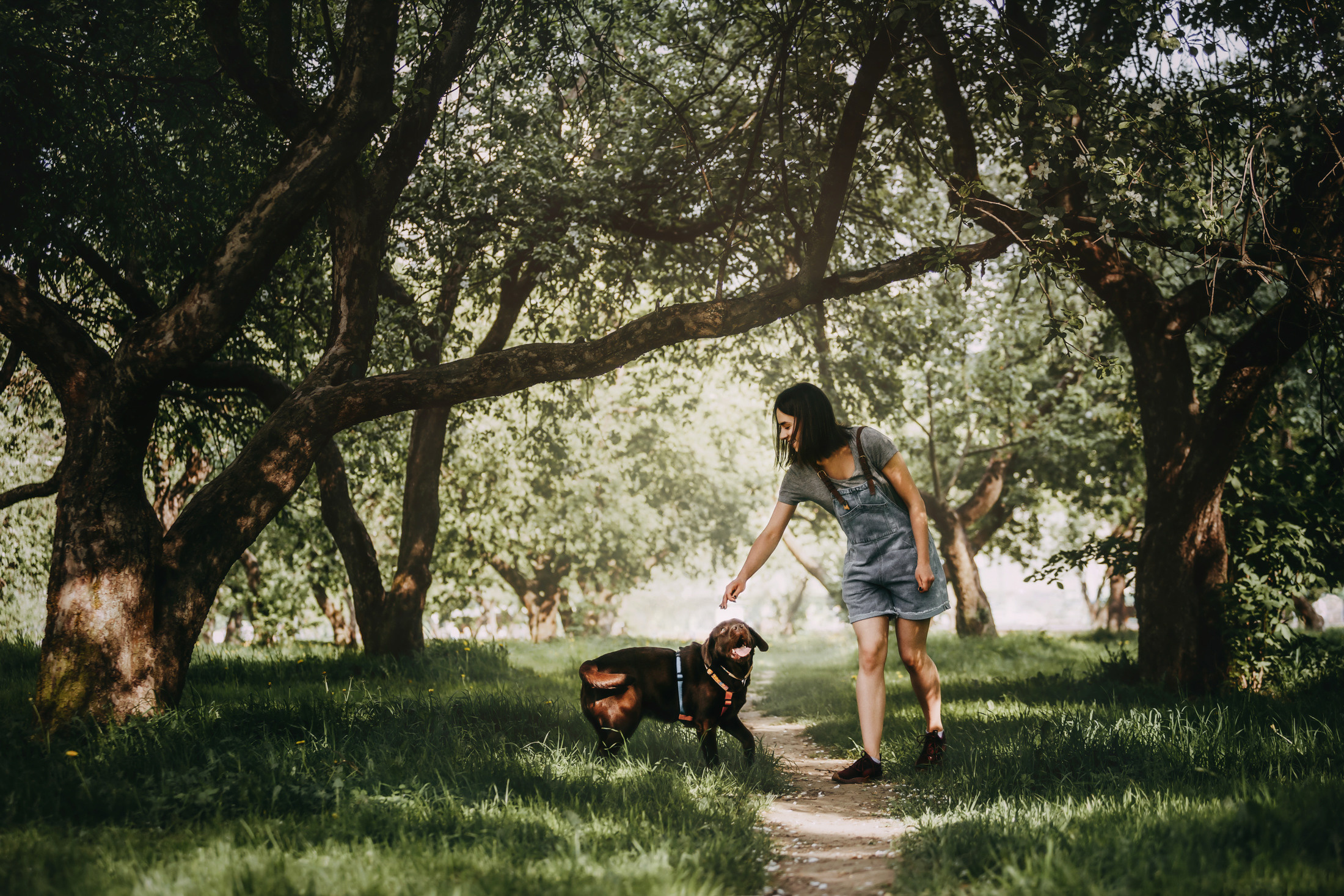 Настя и Вальда. Фотограф-анималист Елена Радченко, Москва