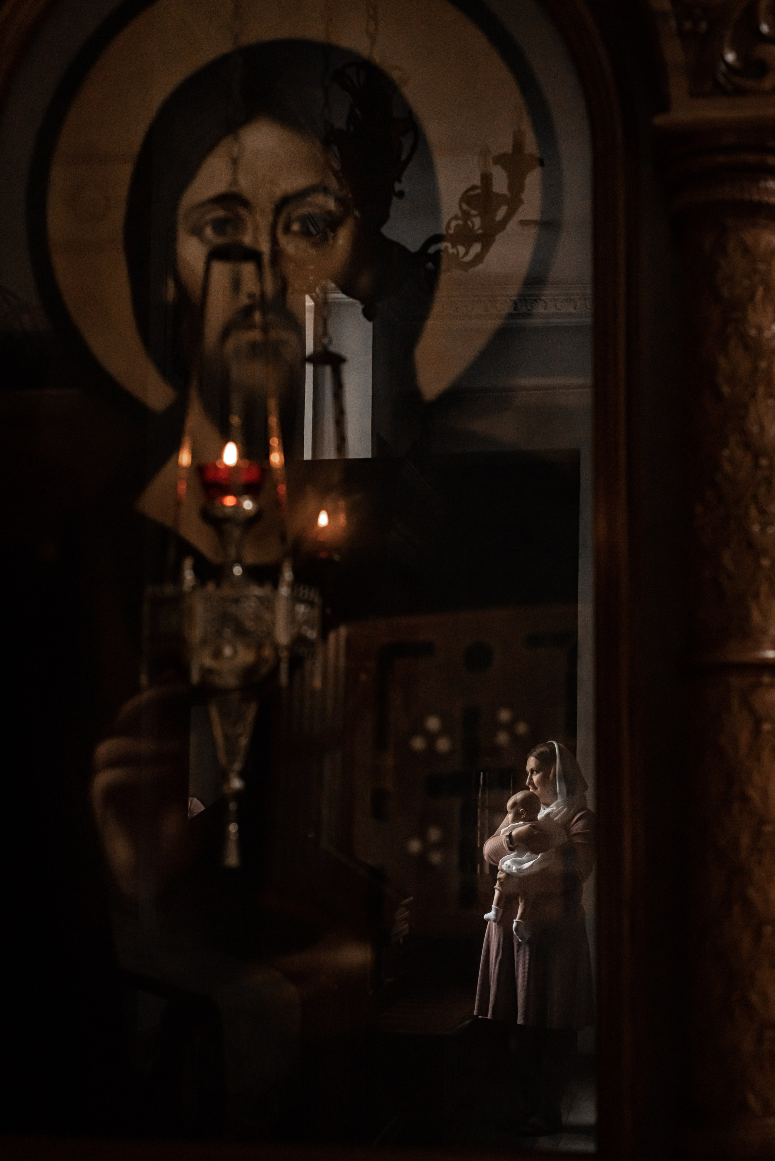 Таинство Крещения (постановочная съемка). Moscow_CPC