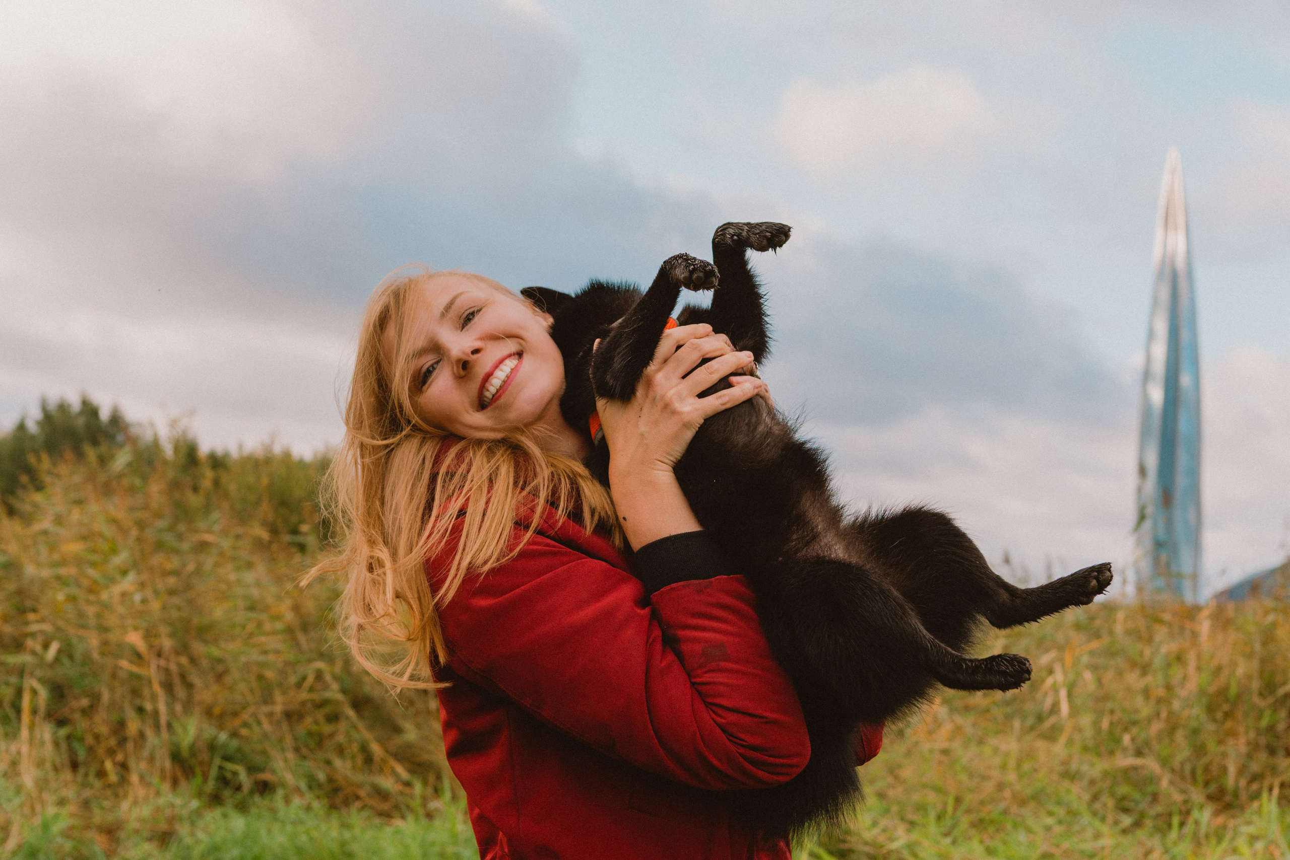 Евгения и Акула. Фотограф анималист в Спб недорого Олеся Майорова