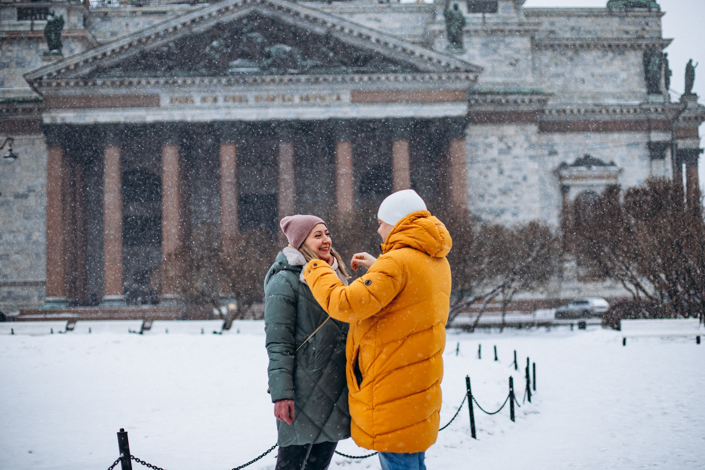 Дмитрий и Анна в феврале. Фотопрогулка в Петербурге. Индивидуальный и семейный фотограф в Санкт-Петербурге