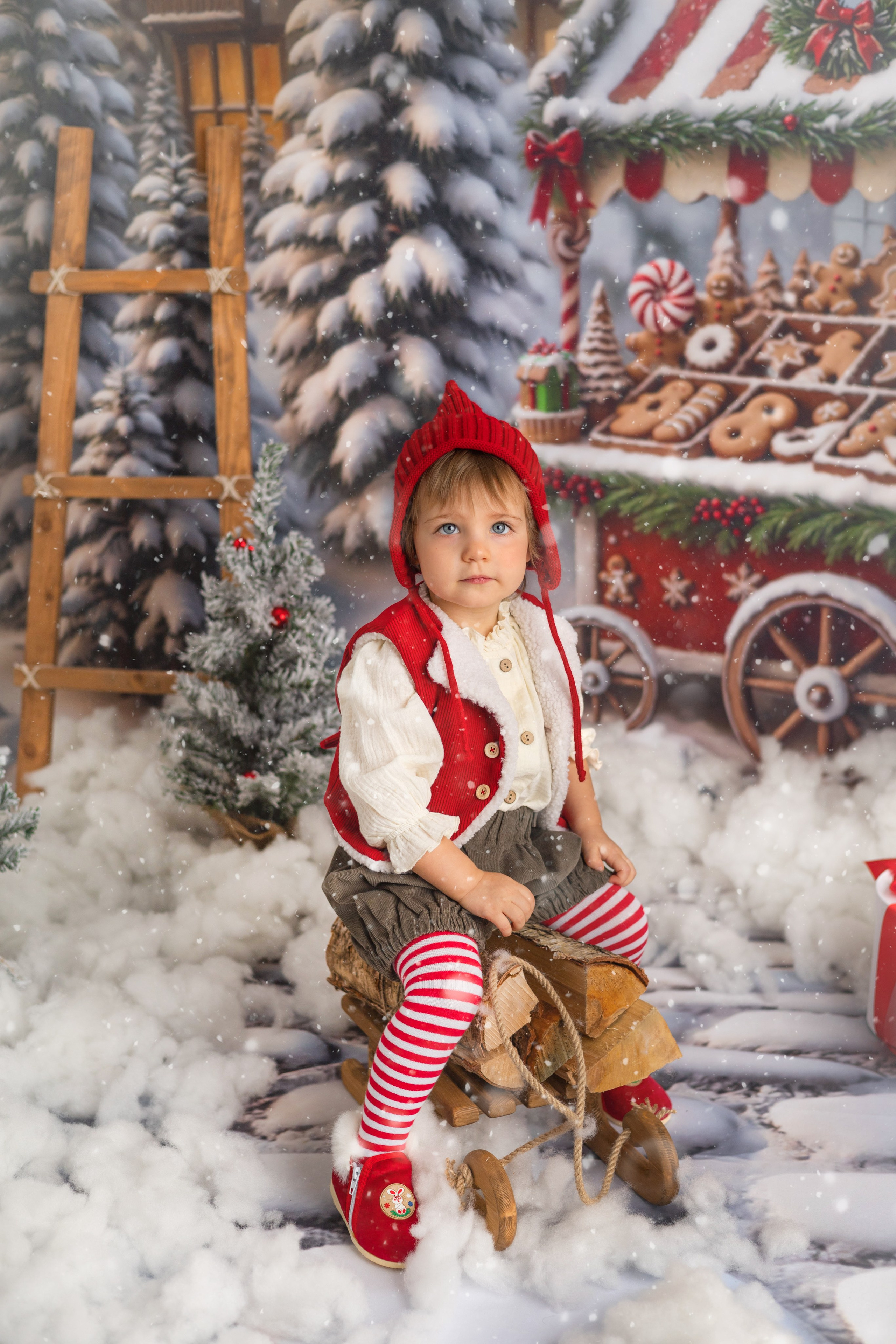 «Новогодний гномик». «Вкадре» — фотосессия новорожденных Тула | детский фотограф в Туле