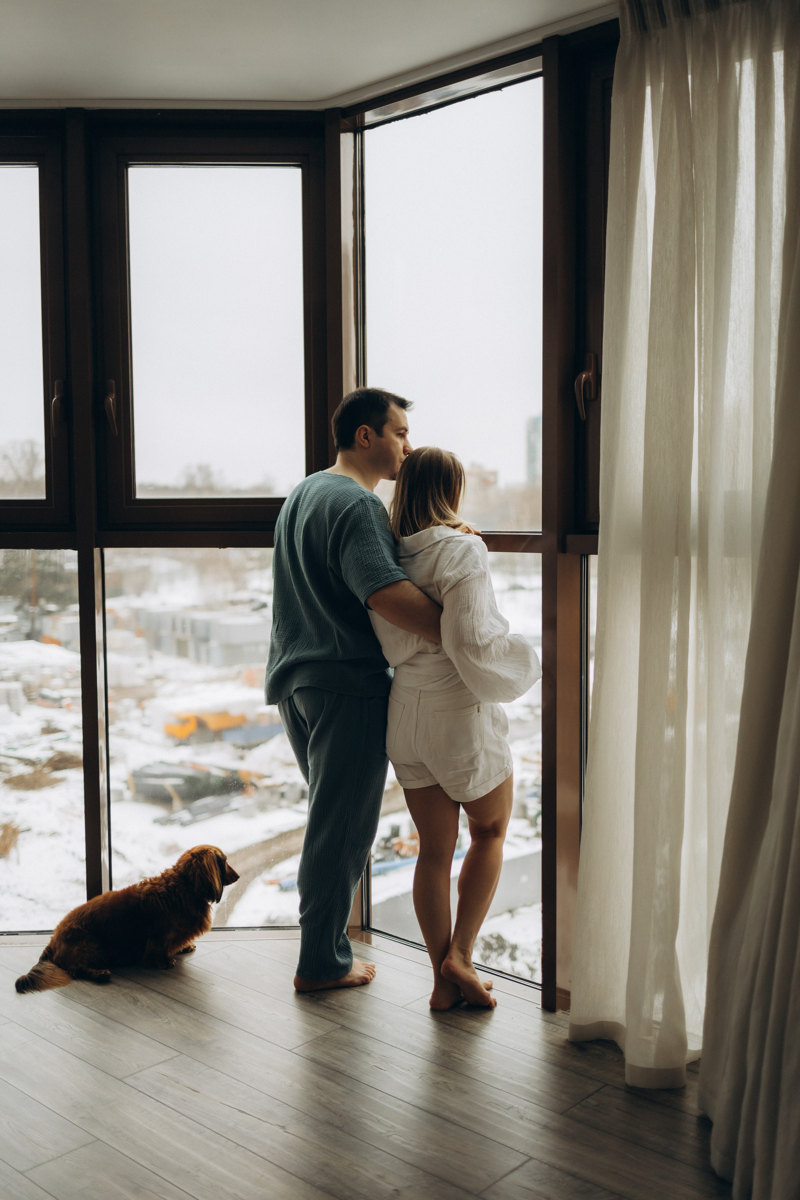 Полина, Максим и малышка Нина. Семейный, домашний, ньюборн фотограф Москва Цветкова Елизавета