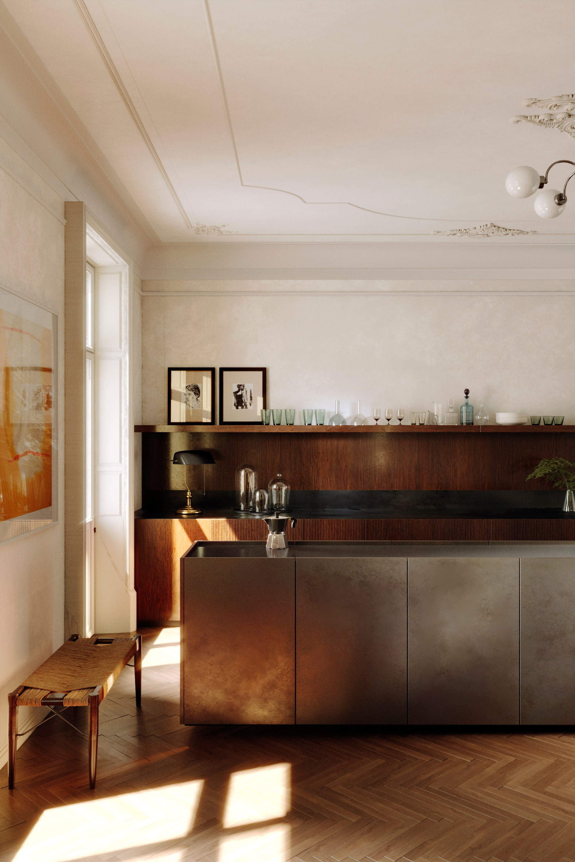 Работа по референсу quincocesdrago. Визуализации Дизайн проектов