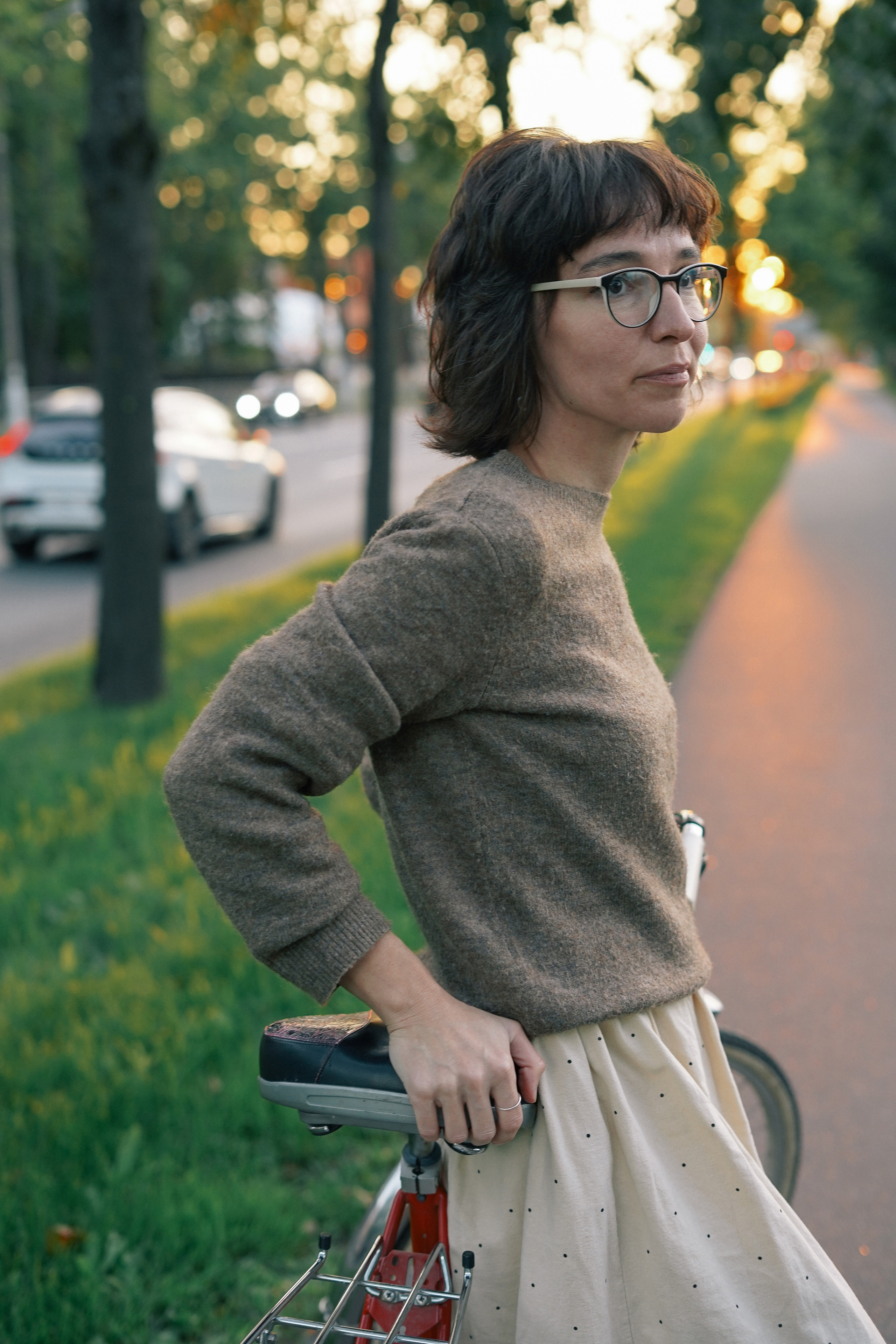 Maria, the bicycle and the end of summer. Photographer and videographer Valeria Lisauske