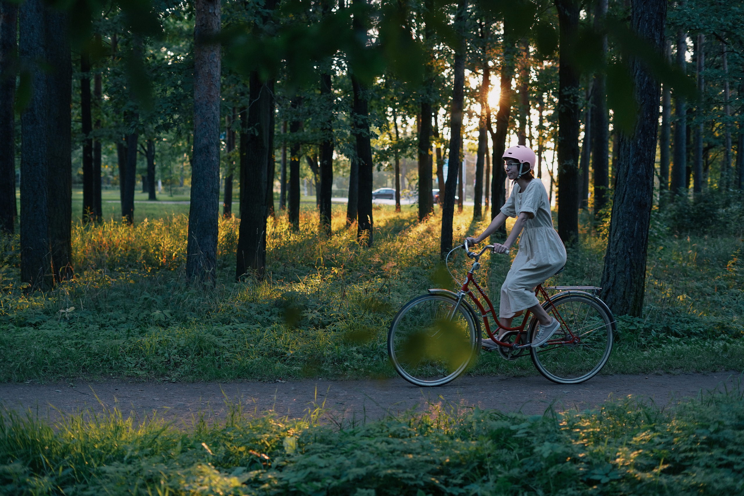 Maria, the bicycle and the end of summer. Photographer and videographer Valeria Lisauske