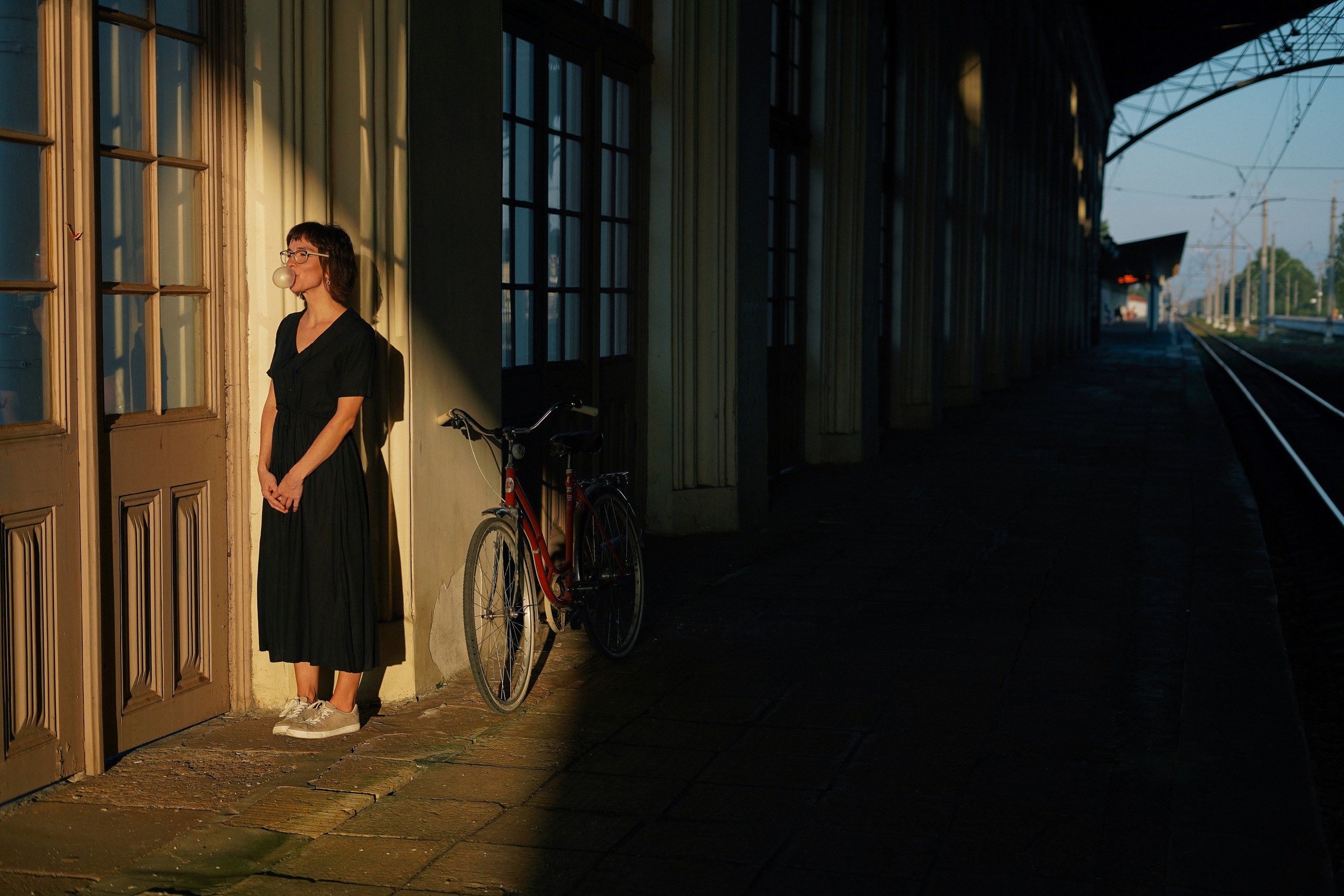 Maria, the bicycle and the end of summer. Photographer and videographer Valeria Lisauske