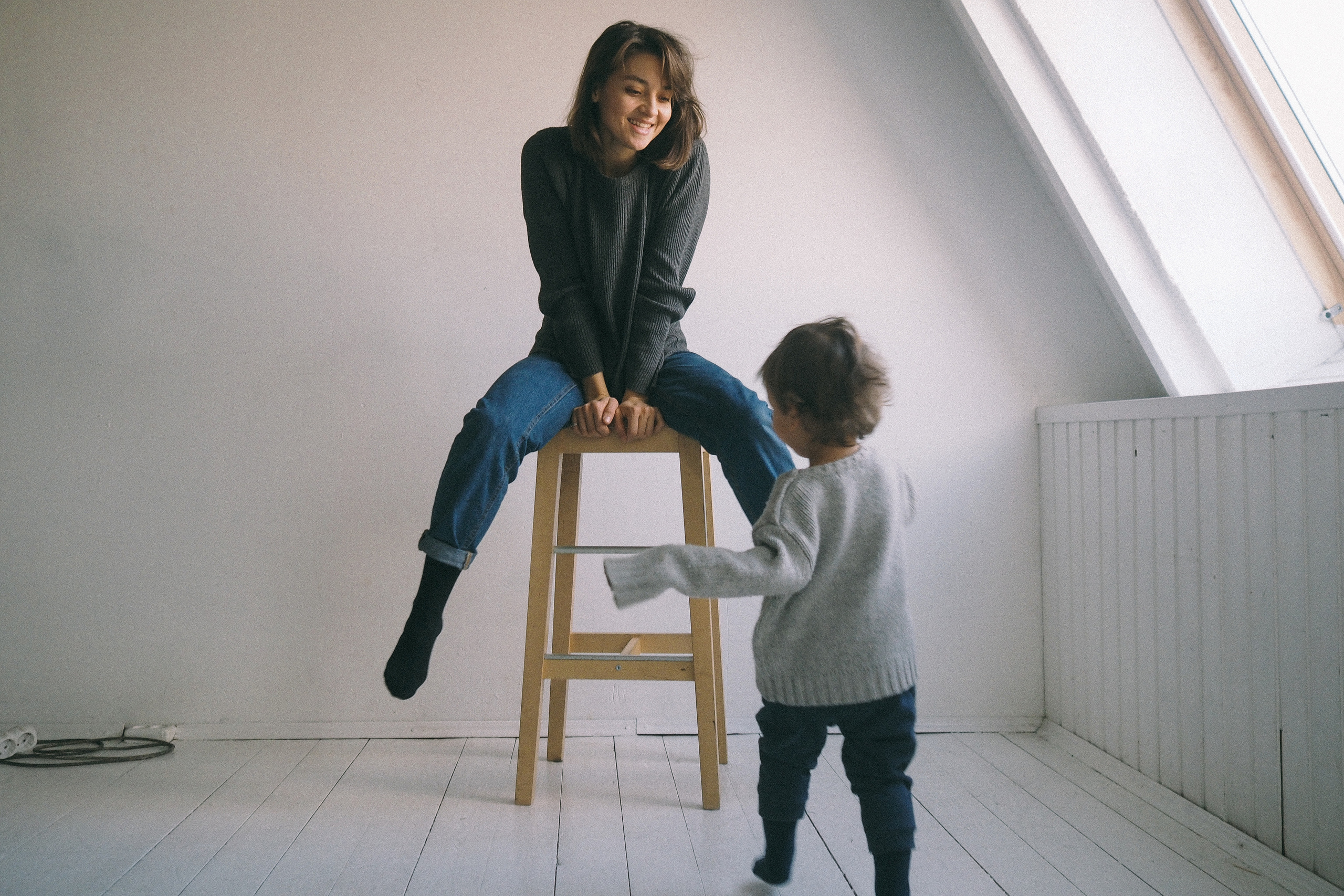 Maria and Danila in the studio. Photographer and videographer Valeria Lisauske