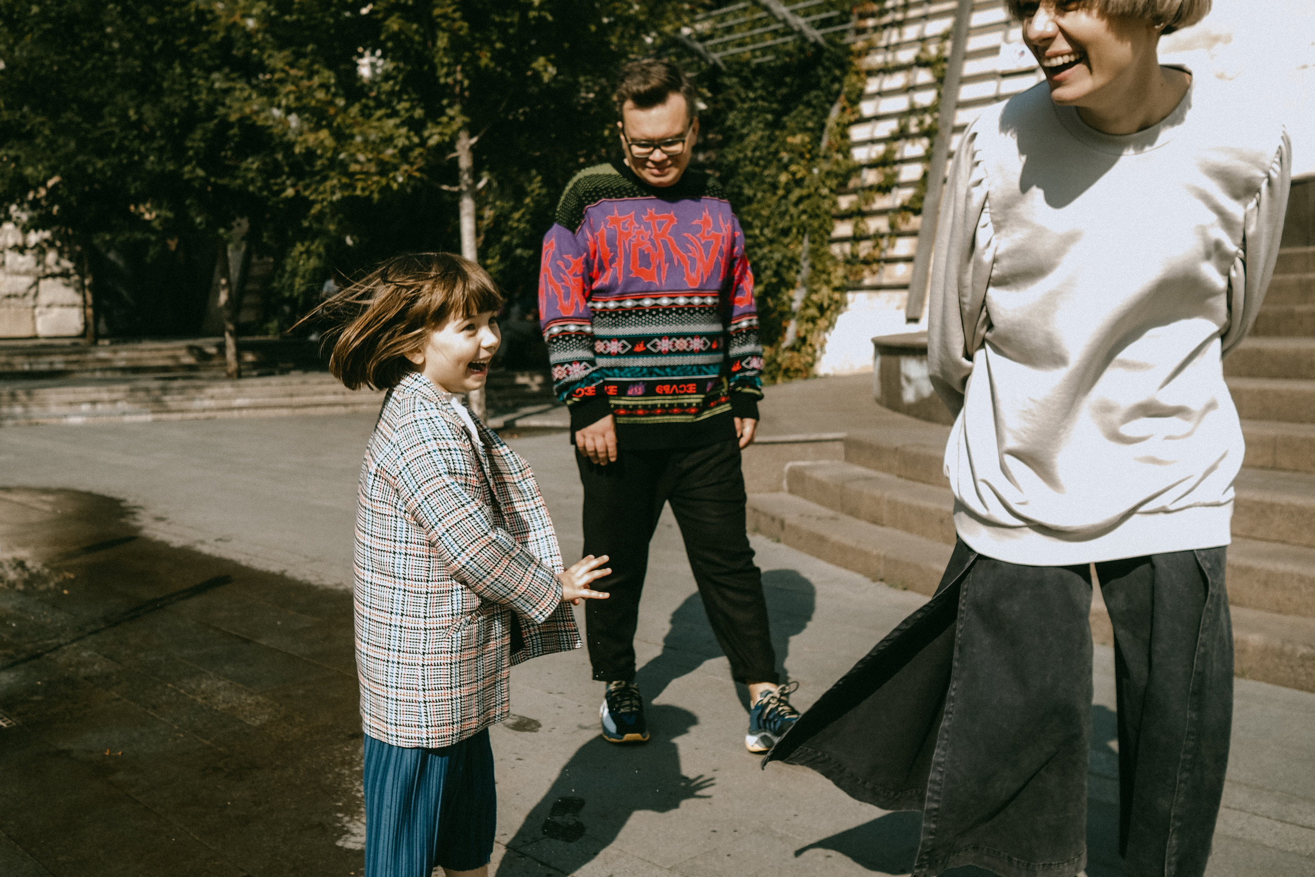 Nastya, Sasha and Mila's walk. Photographer and videographer Valeria Lisauske