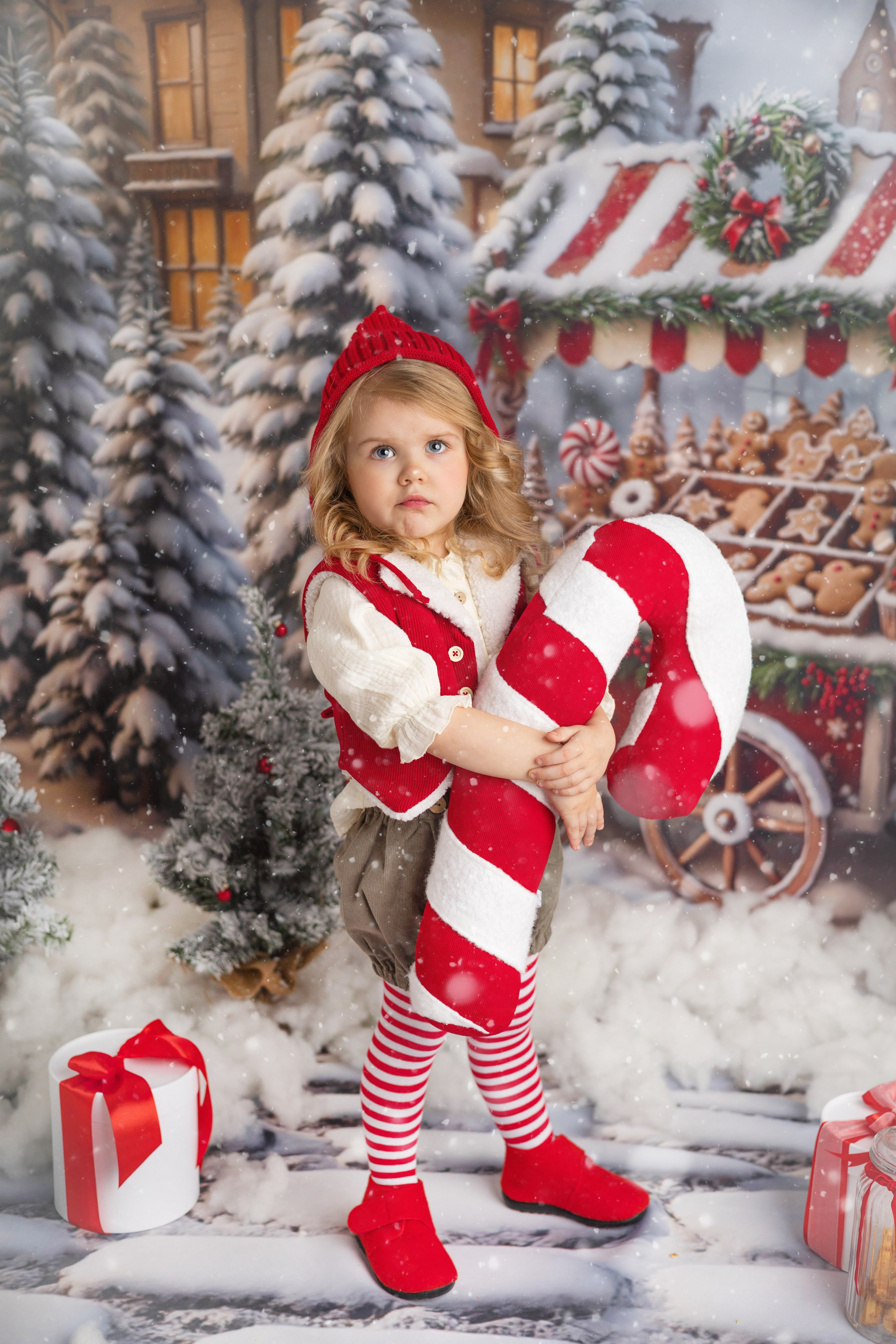 «Новогодний гномик». «Вкадре» — фотосессия новорожденных Тула | детский фотограф в Туле