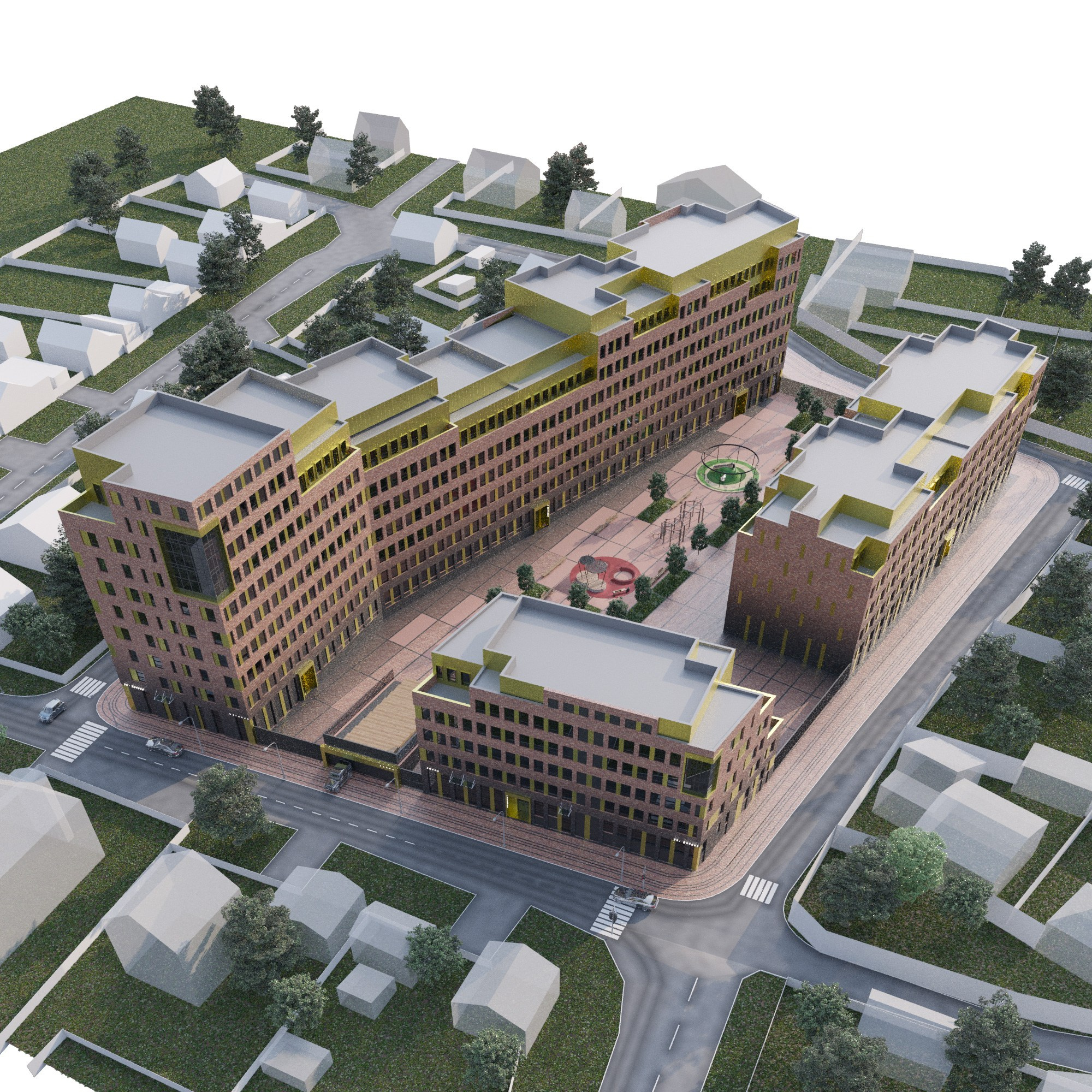 Многоквартирные дома / Dachnaya_GK Вариант 2. SAAS Селиванов Алексей Архитектурная Студия