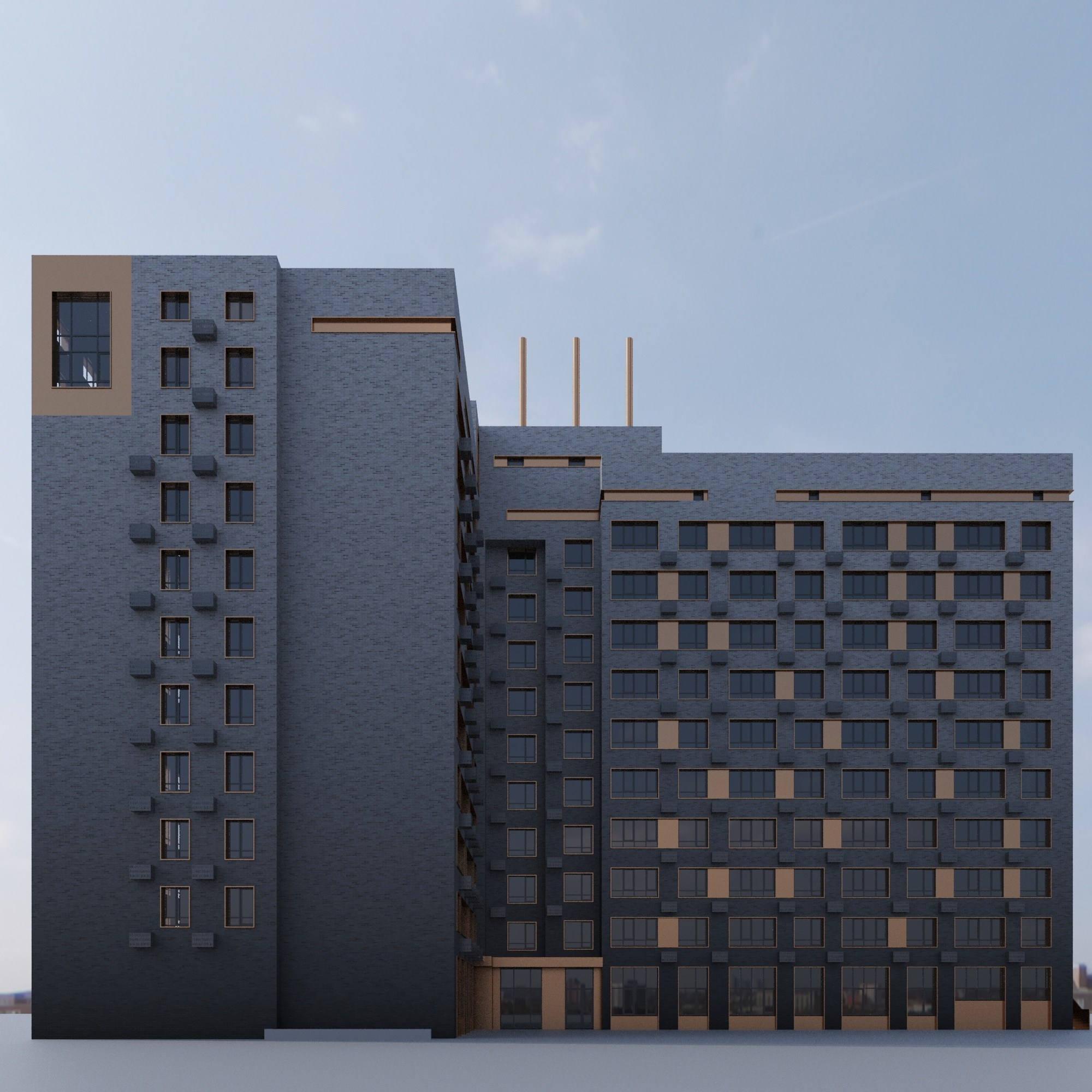 Многоквартирные дома / Пушкина. SAAS Селиванов Алексей Архитектурная Студия