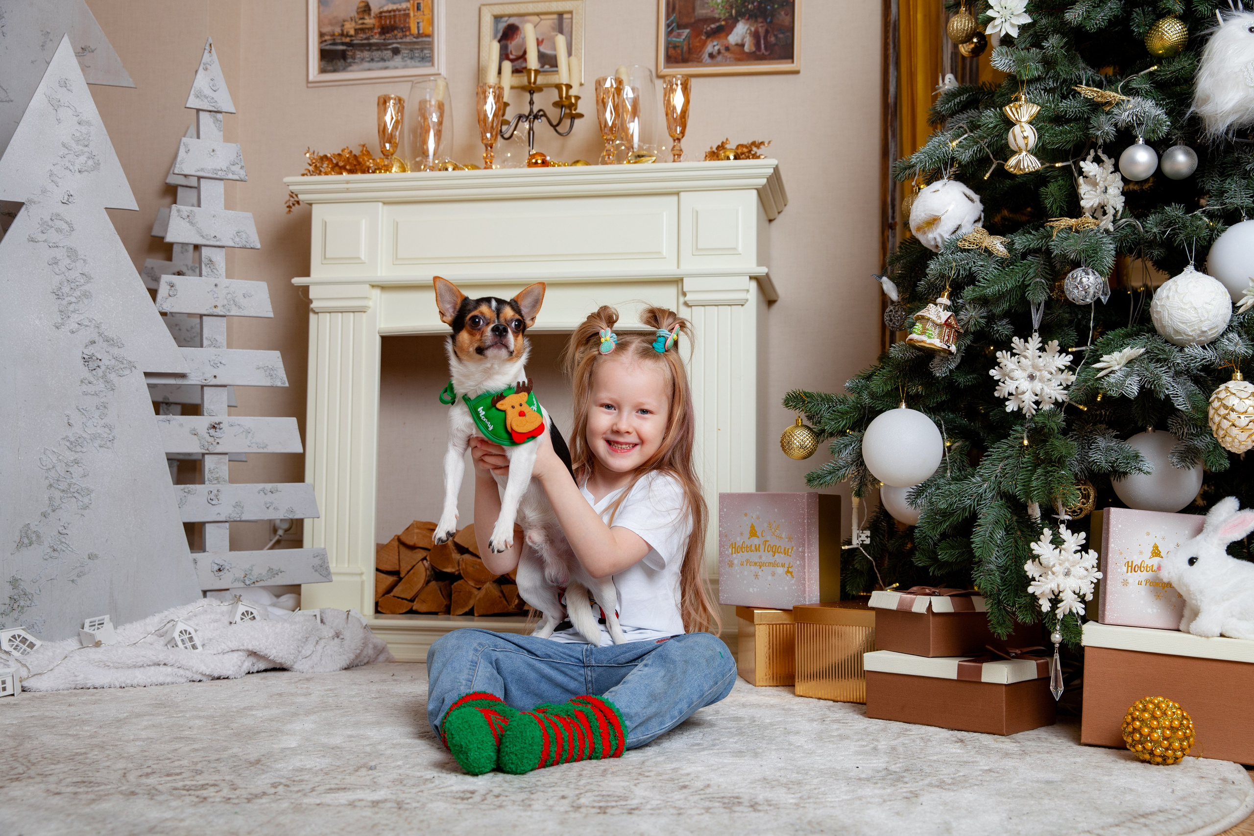детская новогодняя фотосессия