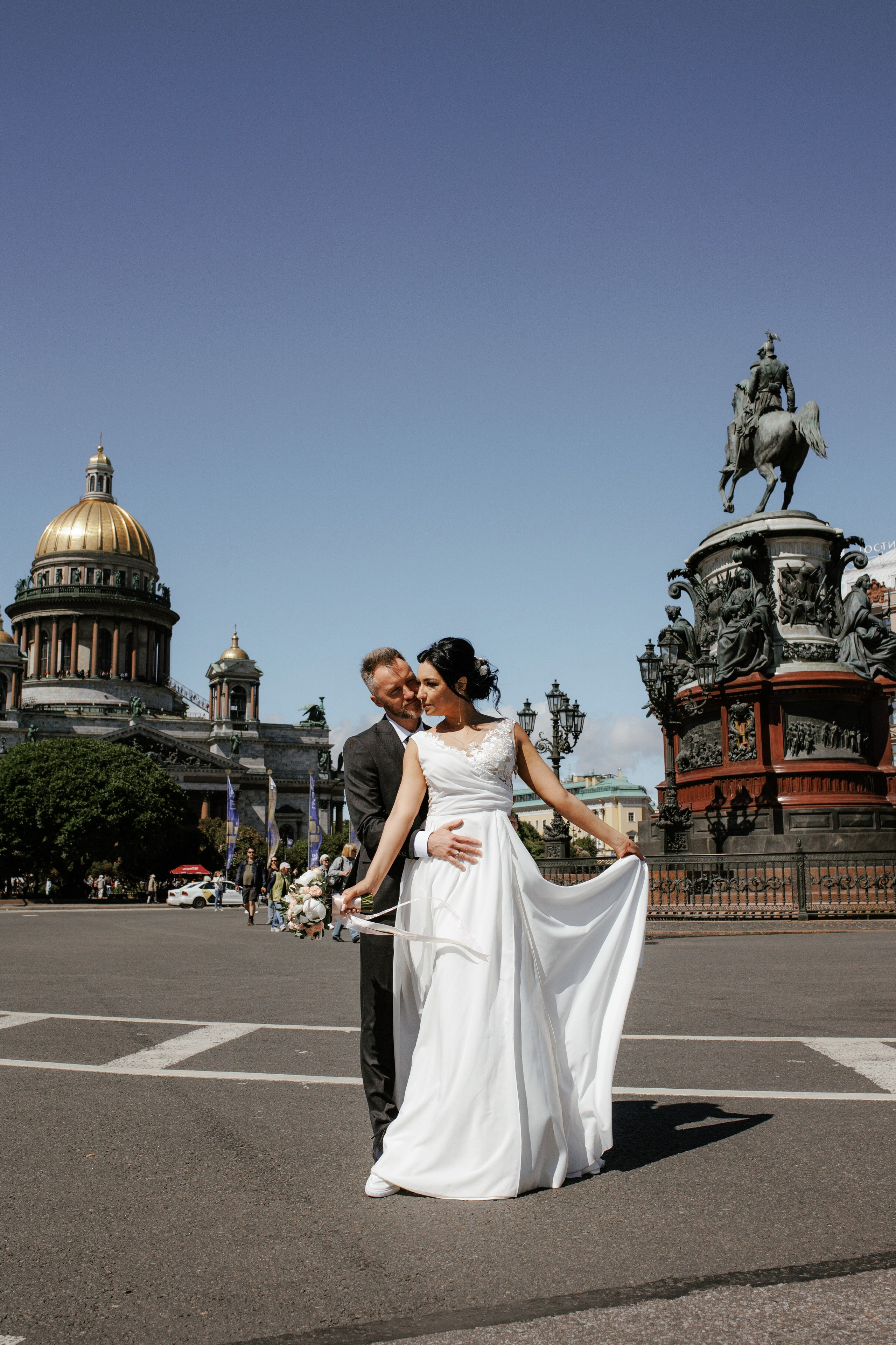 Свадьба в Питере весной. Свадебный фотограф СПБ