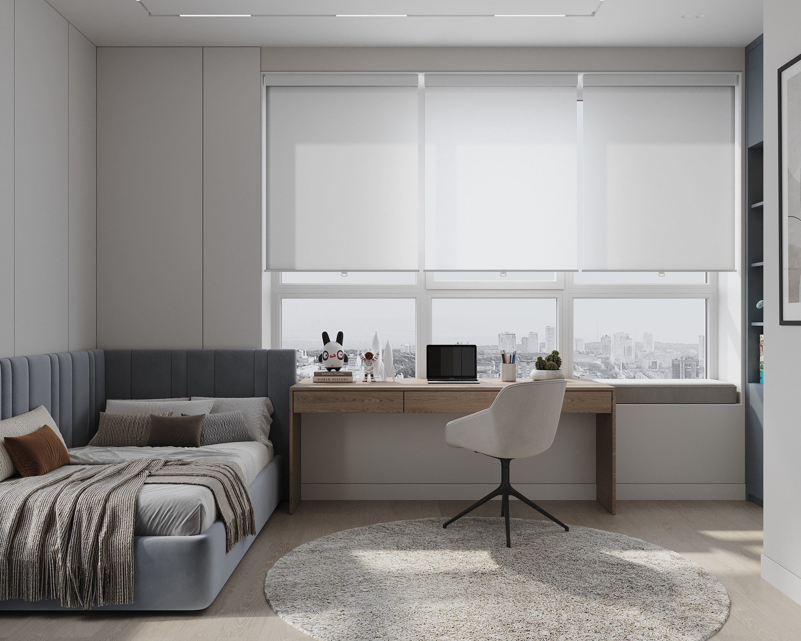 ЖК «Аль-Фараби 27», 73 м². Room Design Studio