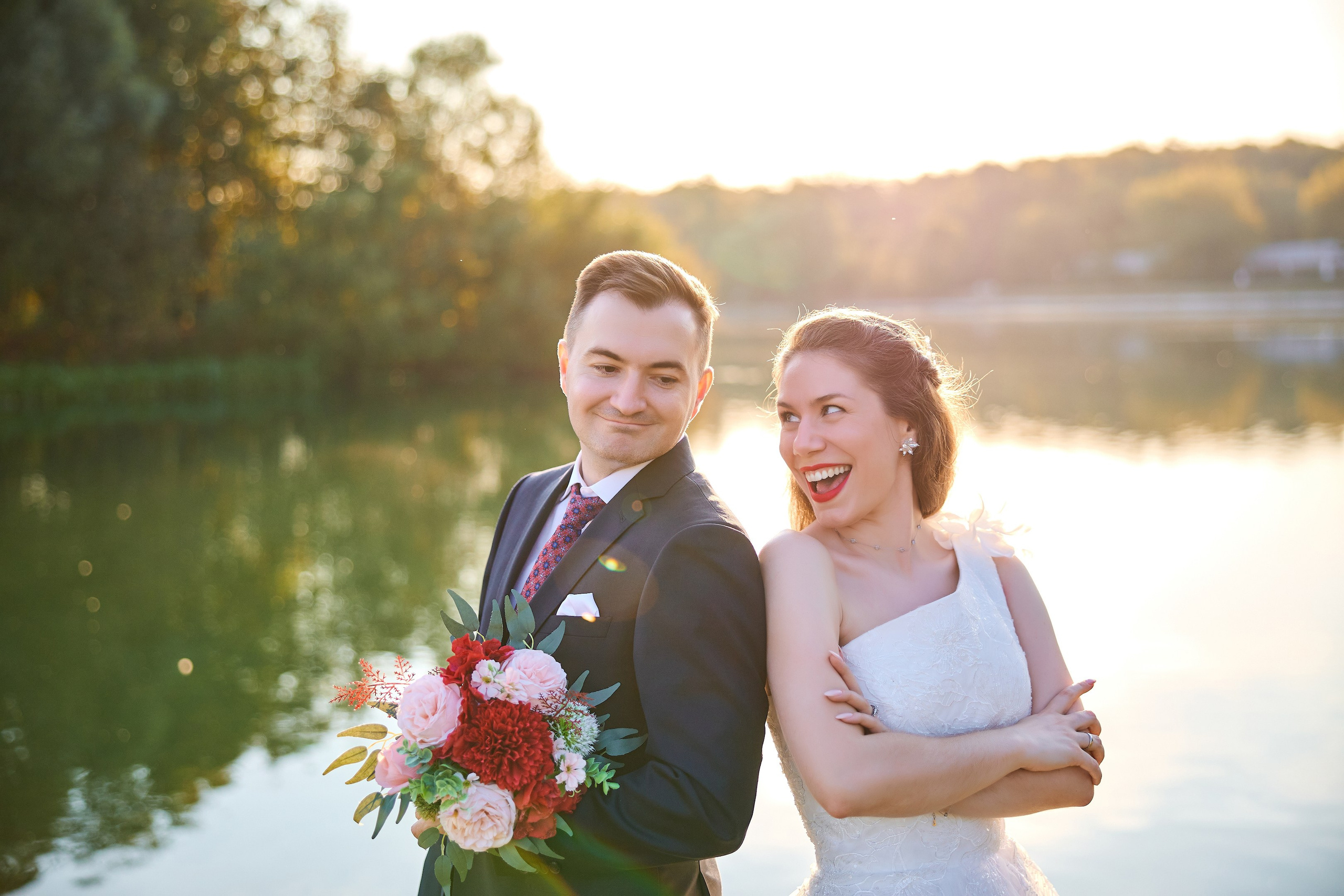 Свадебная фотосессия в Кусково. Свадебный фотограф Сергей Колбинский