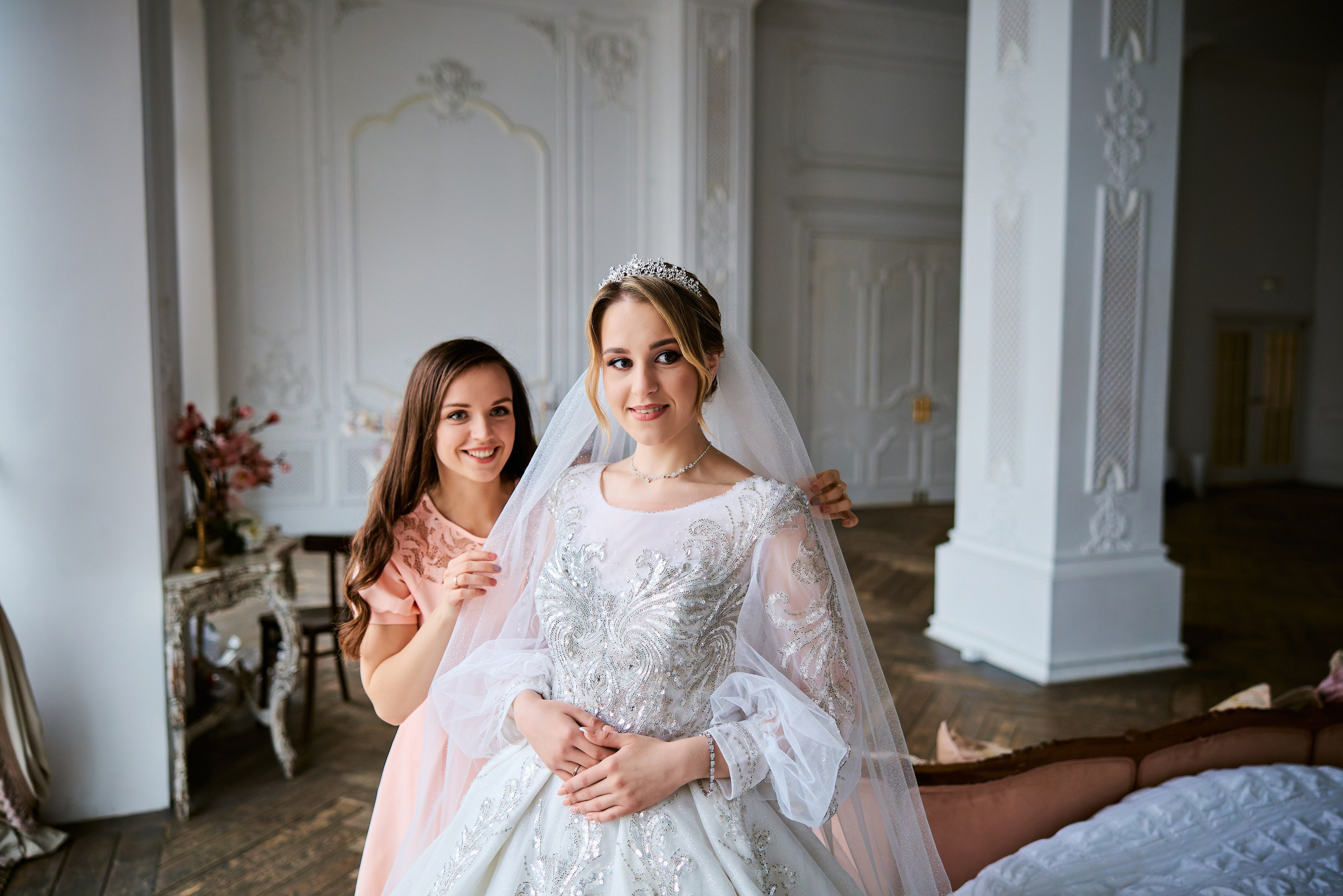 Свадебная фотосессия в студии. Свадебный фотограф Сергей Колбинский