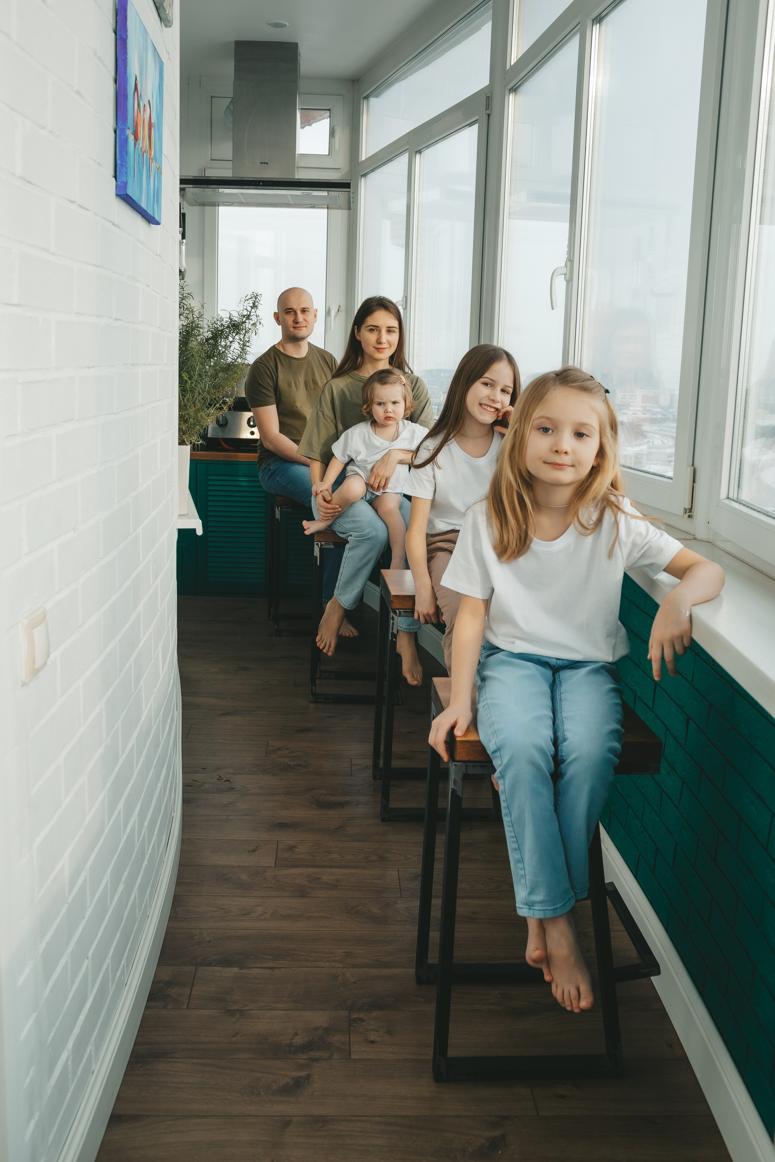 Семья Пети и Алёны (домашняя фотосессия). Семейный и детский фотограф и видеограф в Москве, Дрокина Наталья