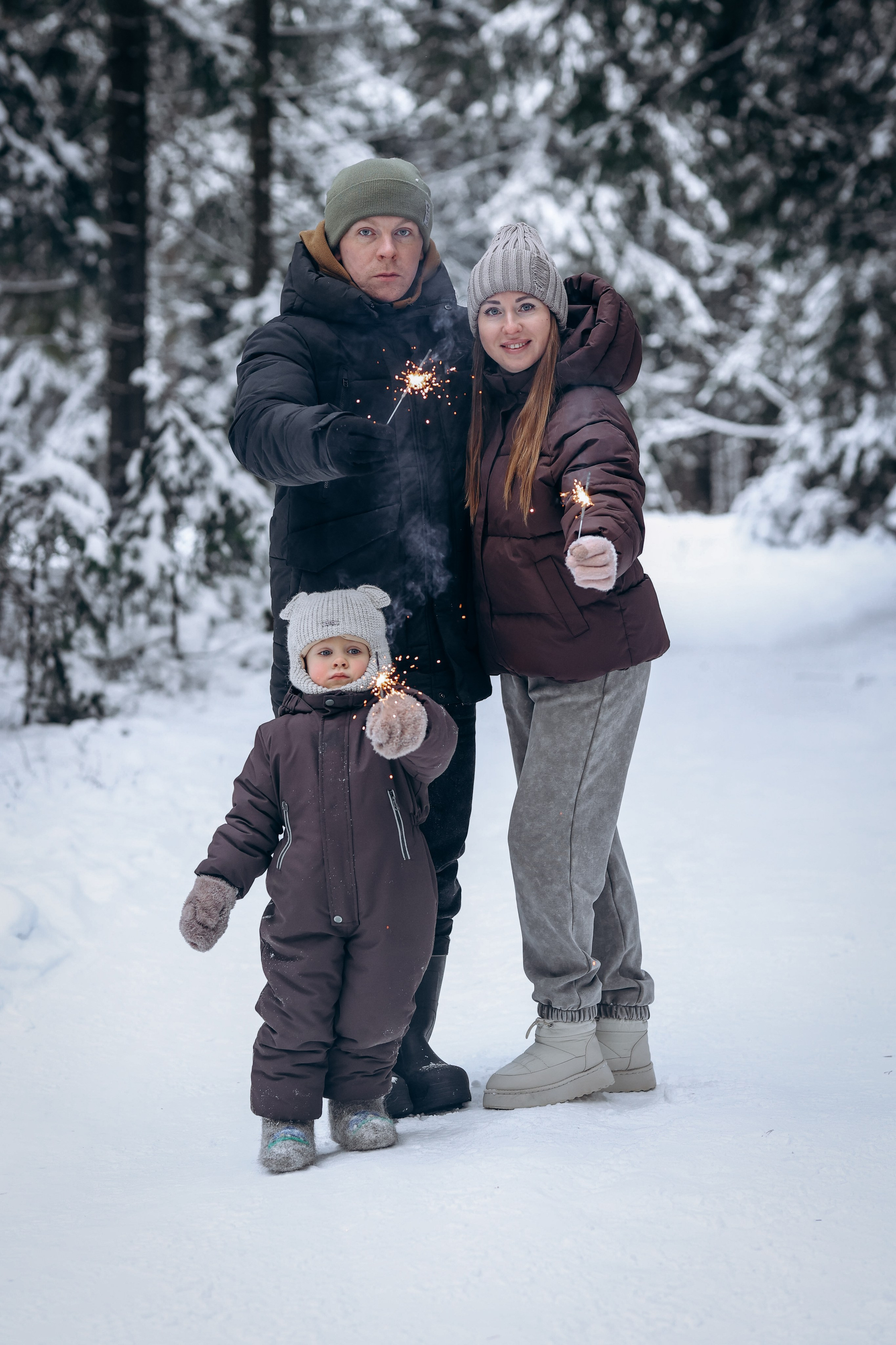 Сочельник в снежном бору. Детский и Семейный фотограф Елена Карпушина