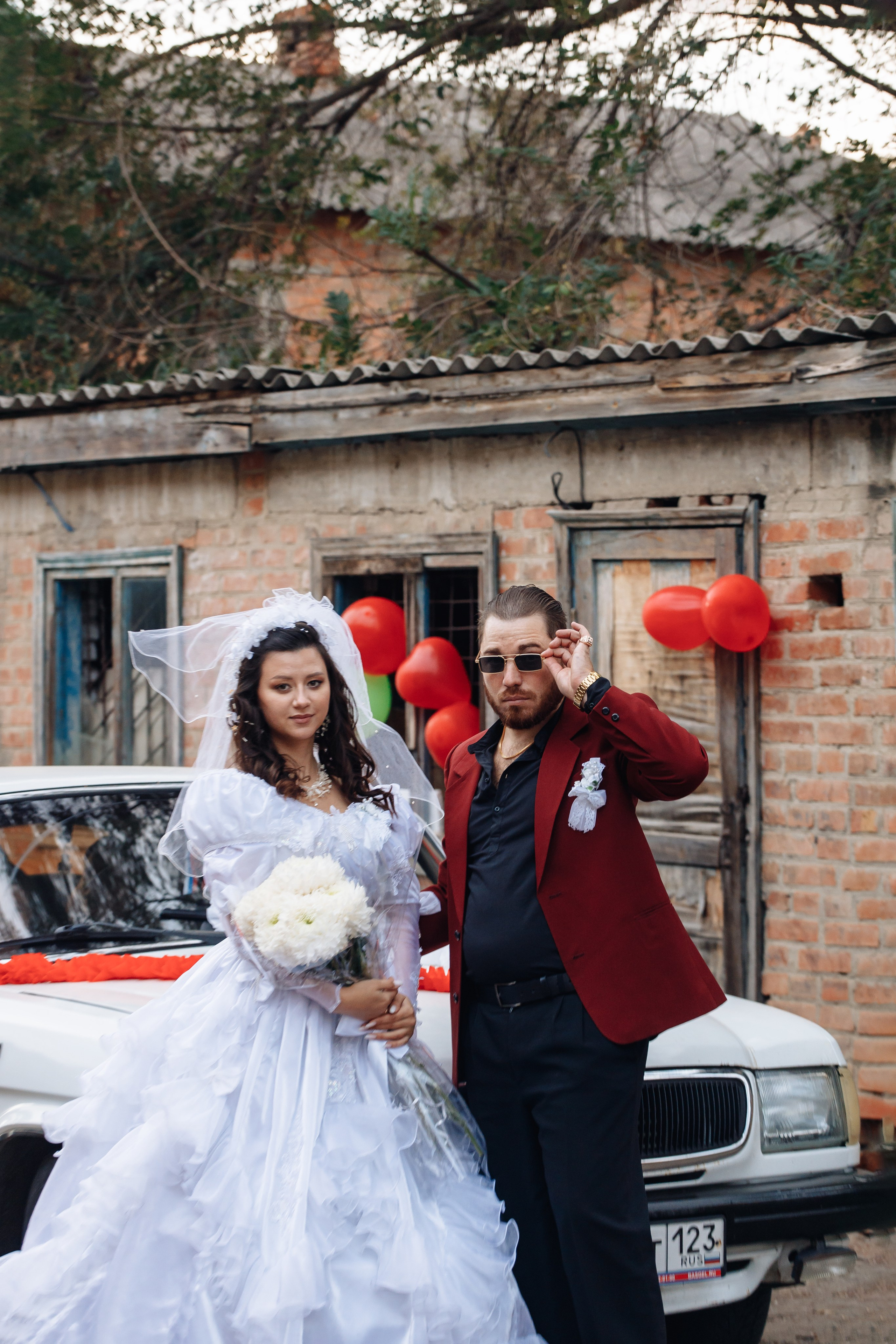 Свадебная фотосессия в стиле 90-х. Свадебный и семейный фотограф в Краснодарском крае Мария Данилкина