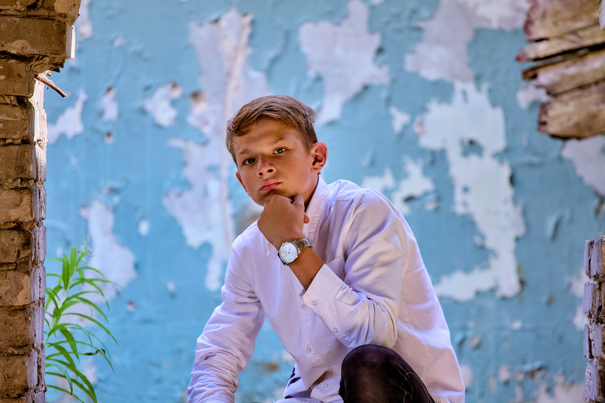 Фотосессия в заброшенном здании