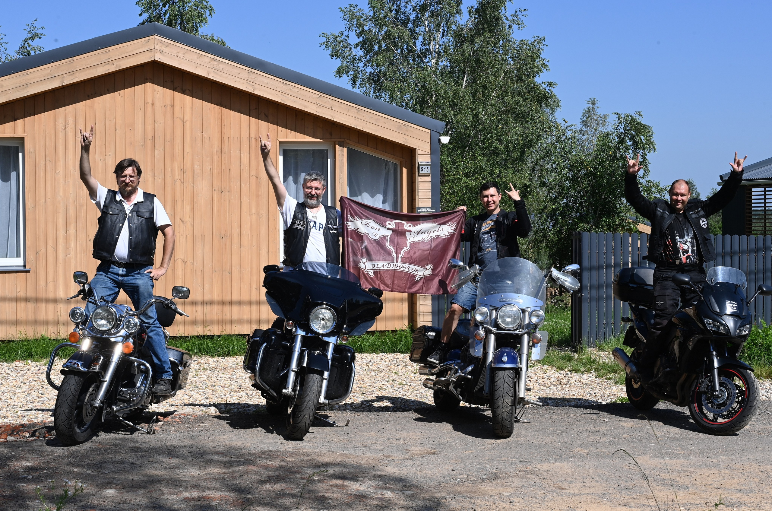 Загородная встреча байкеров Iron Angels из Владивостока. Свадебный и семейный фотограф в Москве Ирина Гончарова