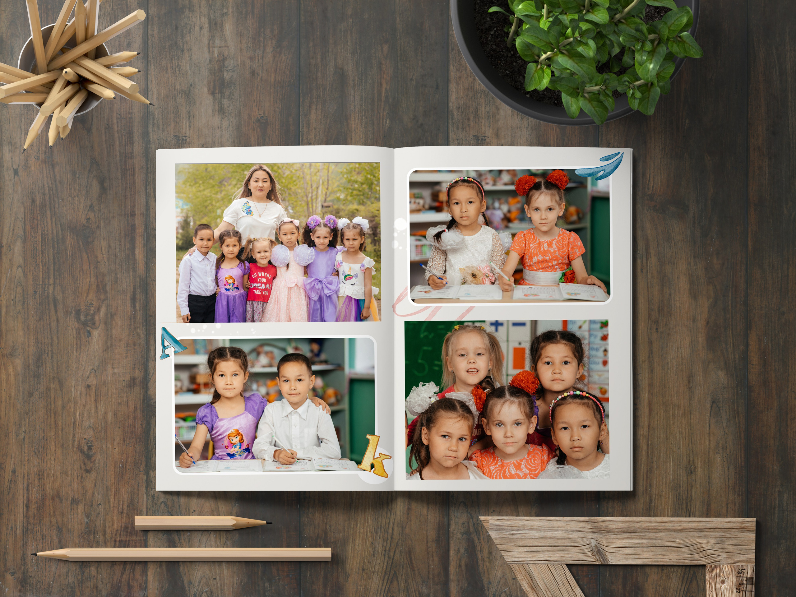 Групповые фотографии одноклассников.