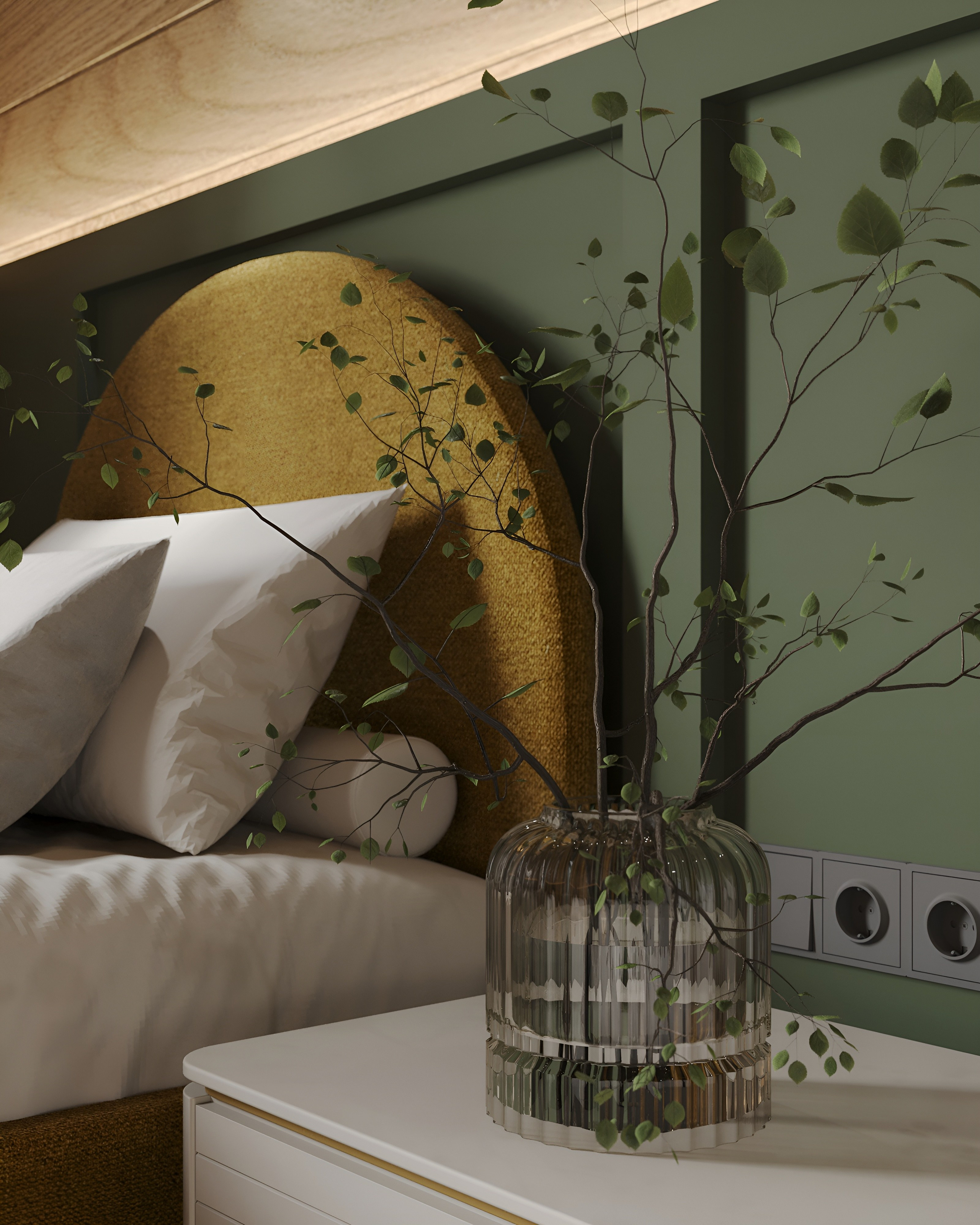 Спальня. 3D Визуализация интерьеров жилых и коммерческих помещений