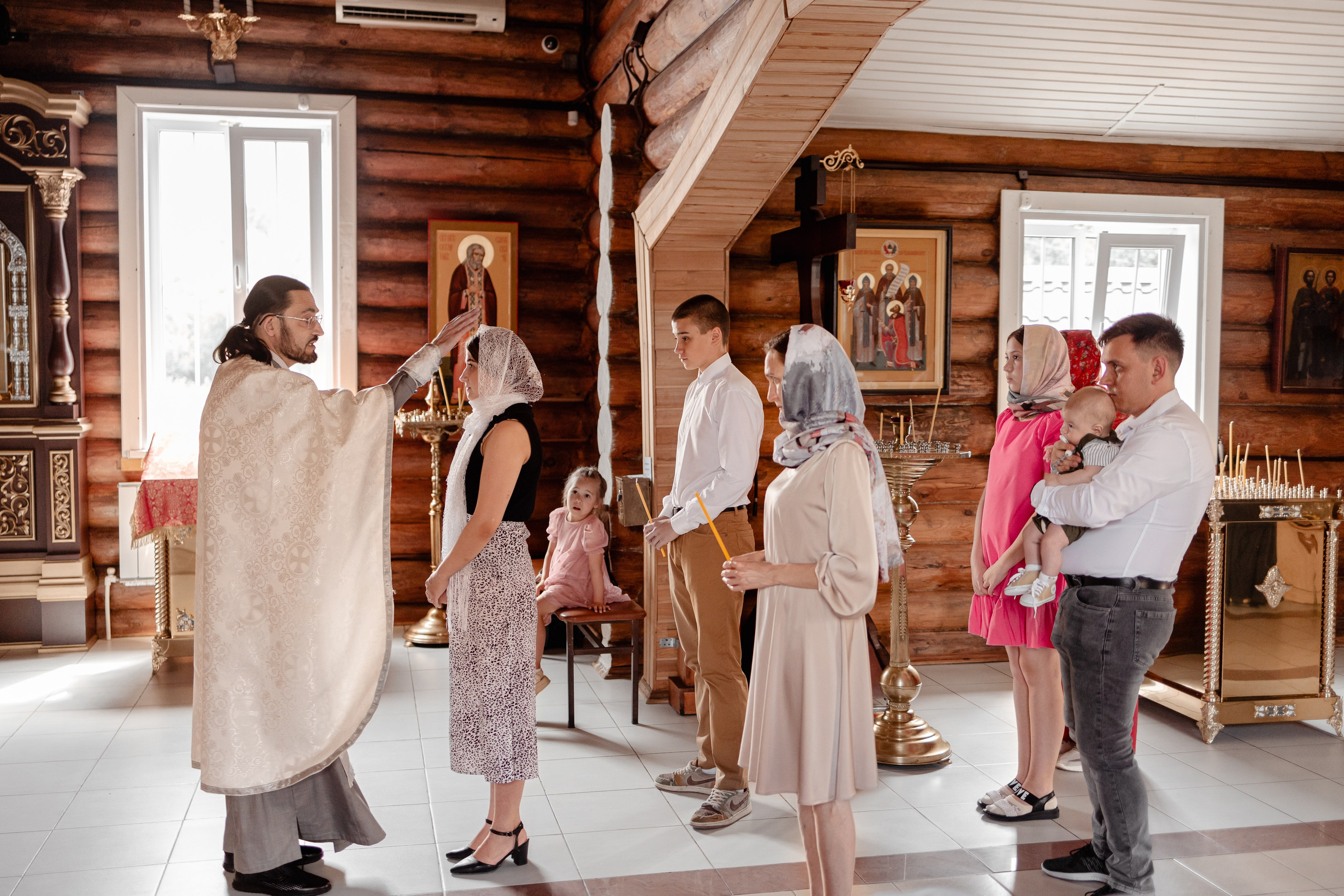 Крещение в Церкви Дмитрия Донского. Семейный фотограф в Пензе Мария Левина