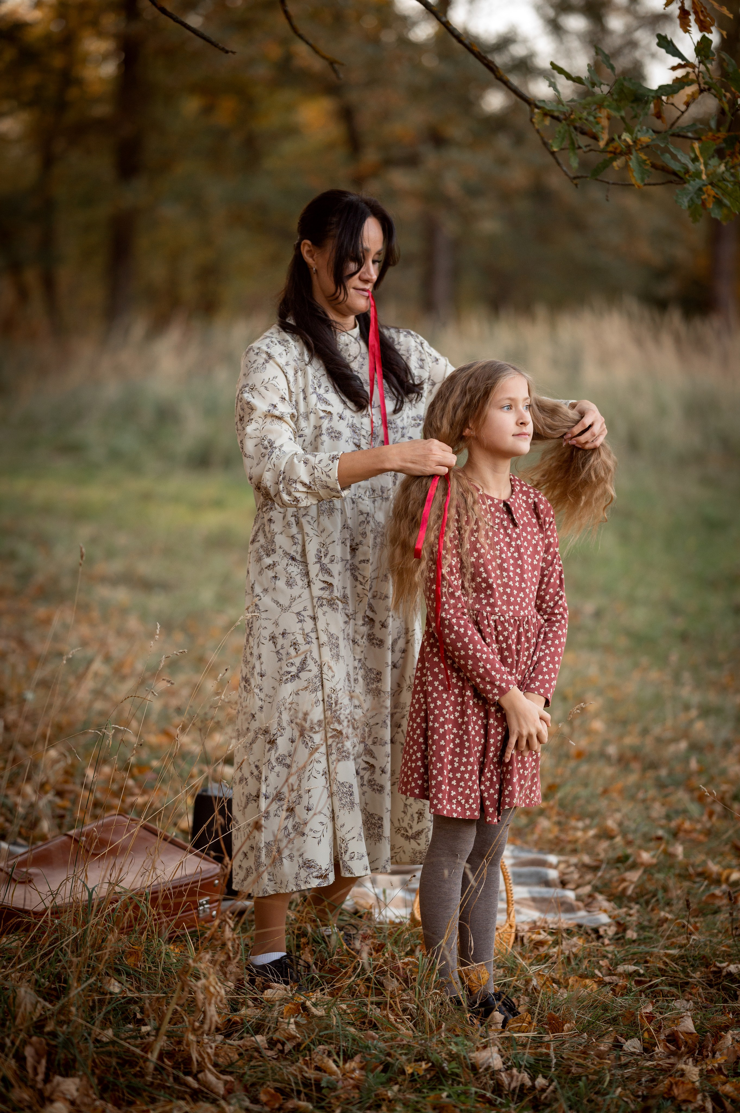 Самая красивая прогулка мамы и дочки. Фотограф новорождённых, семейный, школьный в городе Калуге Евгения