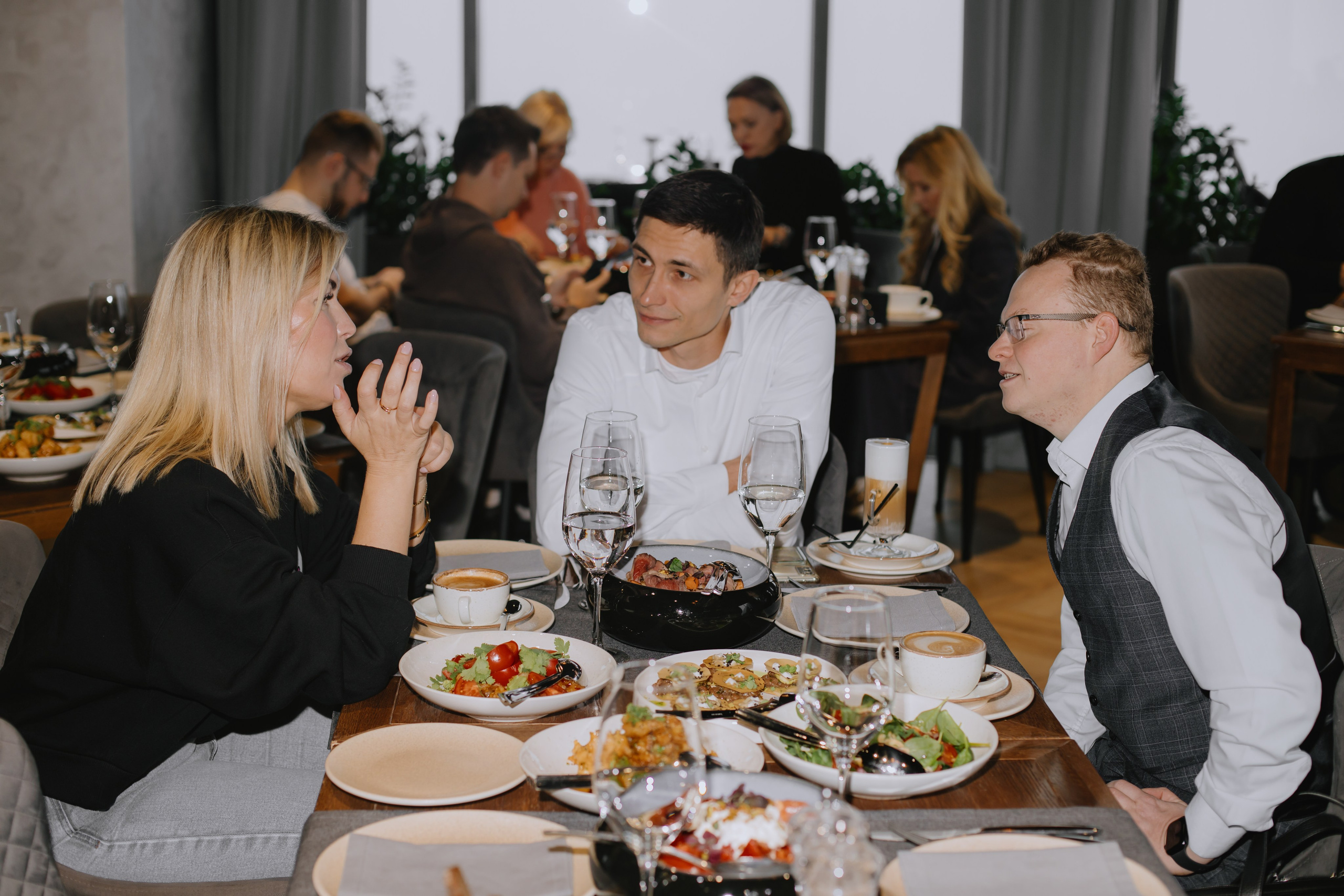 Бизнес завтрак на 89 этаже. Фотограф в Москве и Санкт-Петербурге Дарина