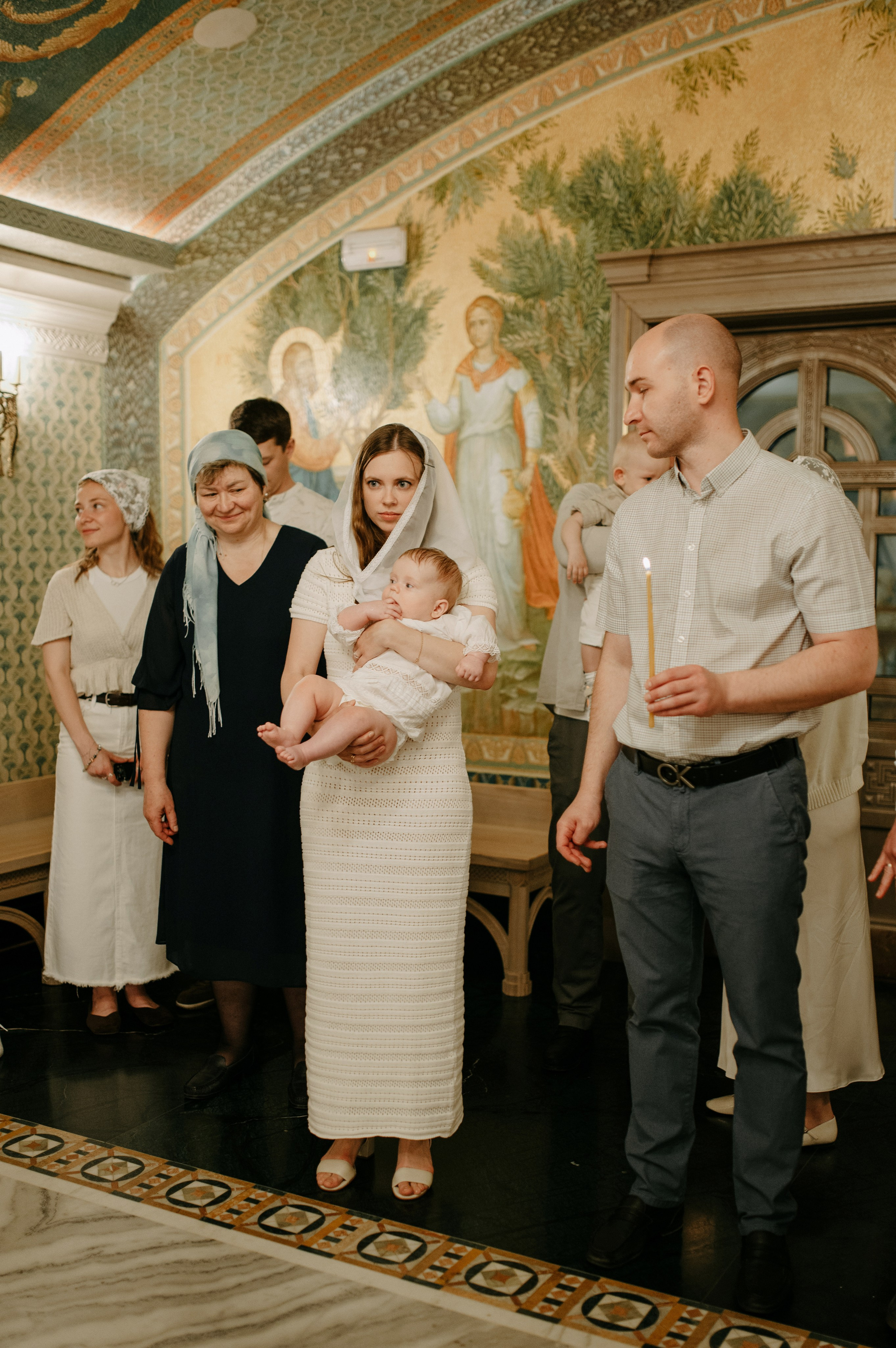 Крещение в Сретенском монастыре. Семейный и свадебный фотограф в Москве Татьяна Николаева