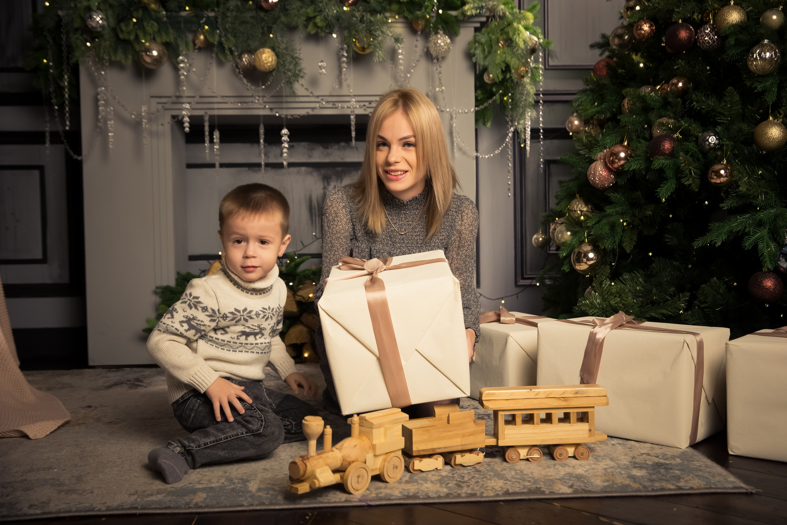 Семья Абаевых Новый год 2022. Свадебный и семейный фотограф в Хабаровске Наталья Барсукова