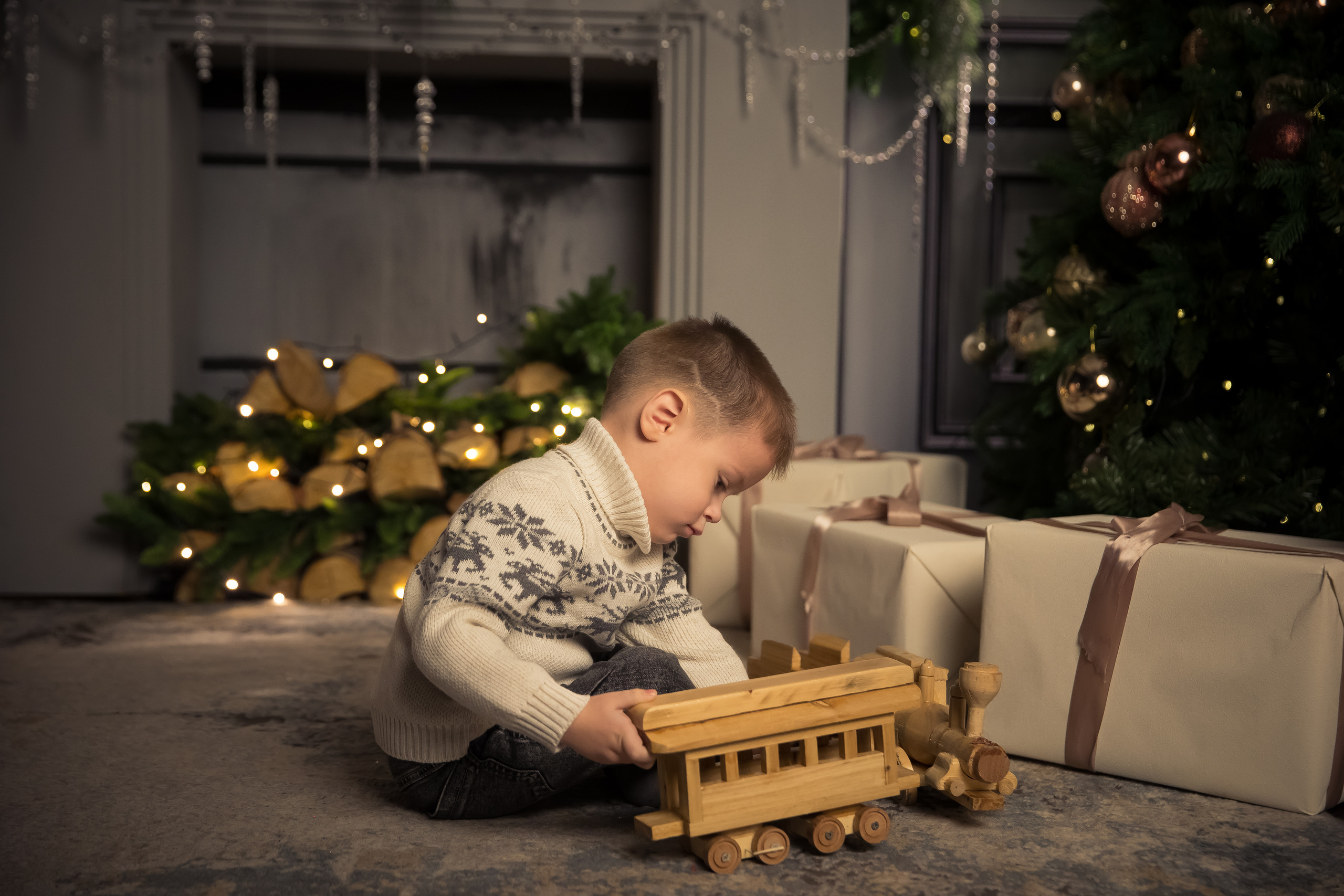 Семья Абаевых Новый год 2022. Свадебный и семейный фотограф в Хабаровске Наталья Барсукова