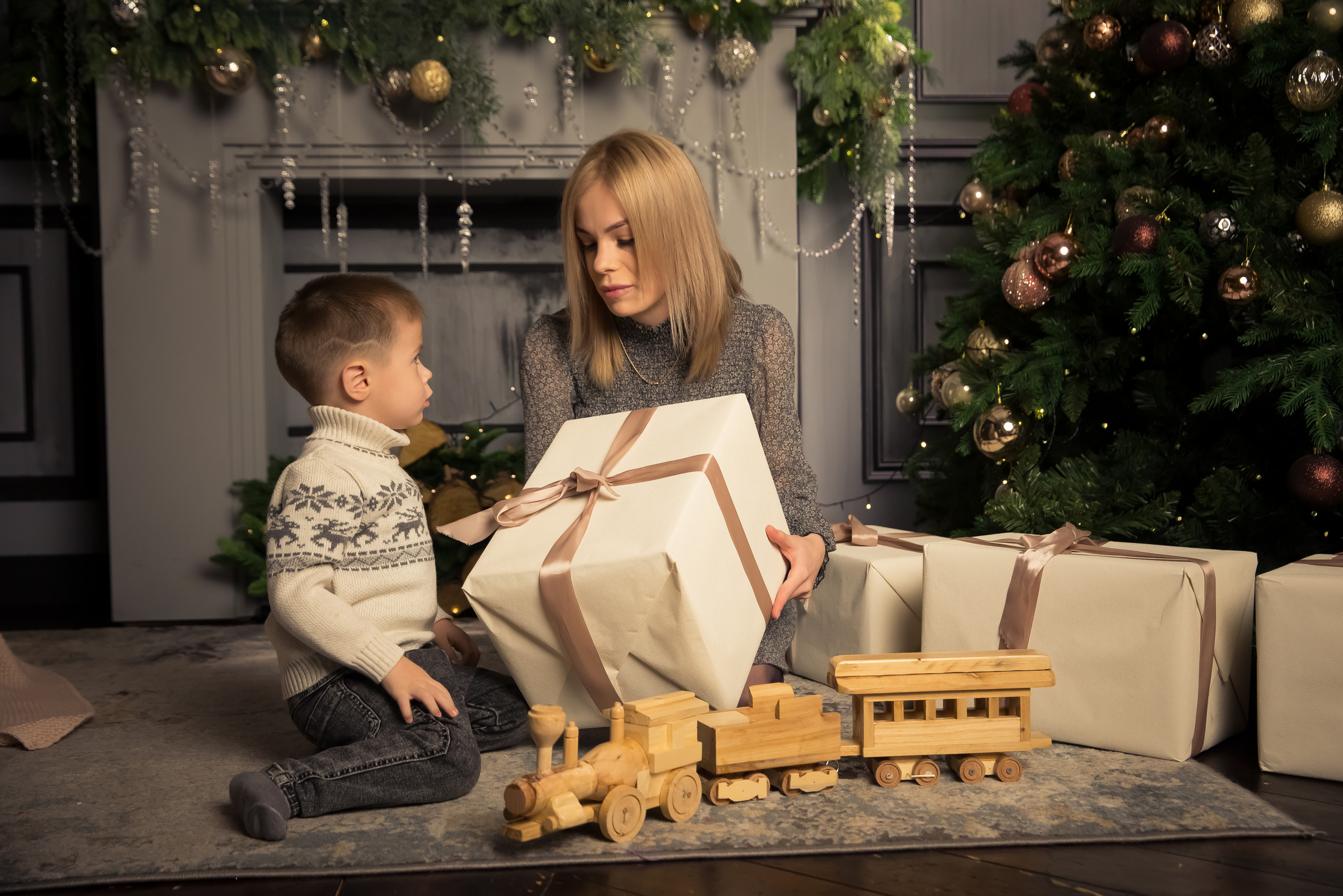 Семья Абаевых Новый год 2022. Свадебный и семейный фотограф в Хабаровске Наталья Барсукова