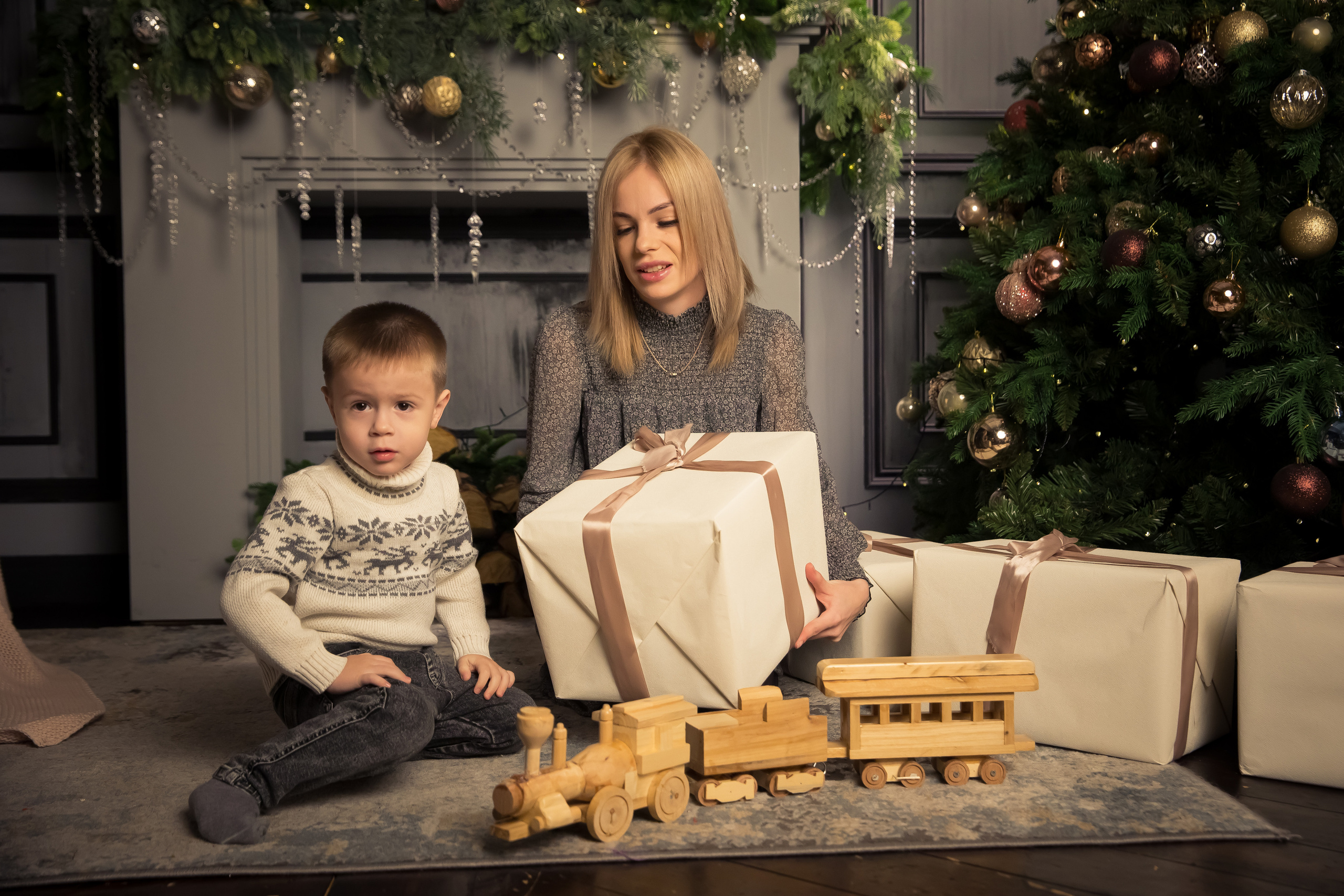 Семья Абаевых Новый год 2022. Свадебный и семейный фотограф в Хабаровске Наталья Барсукова