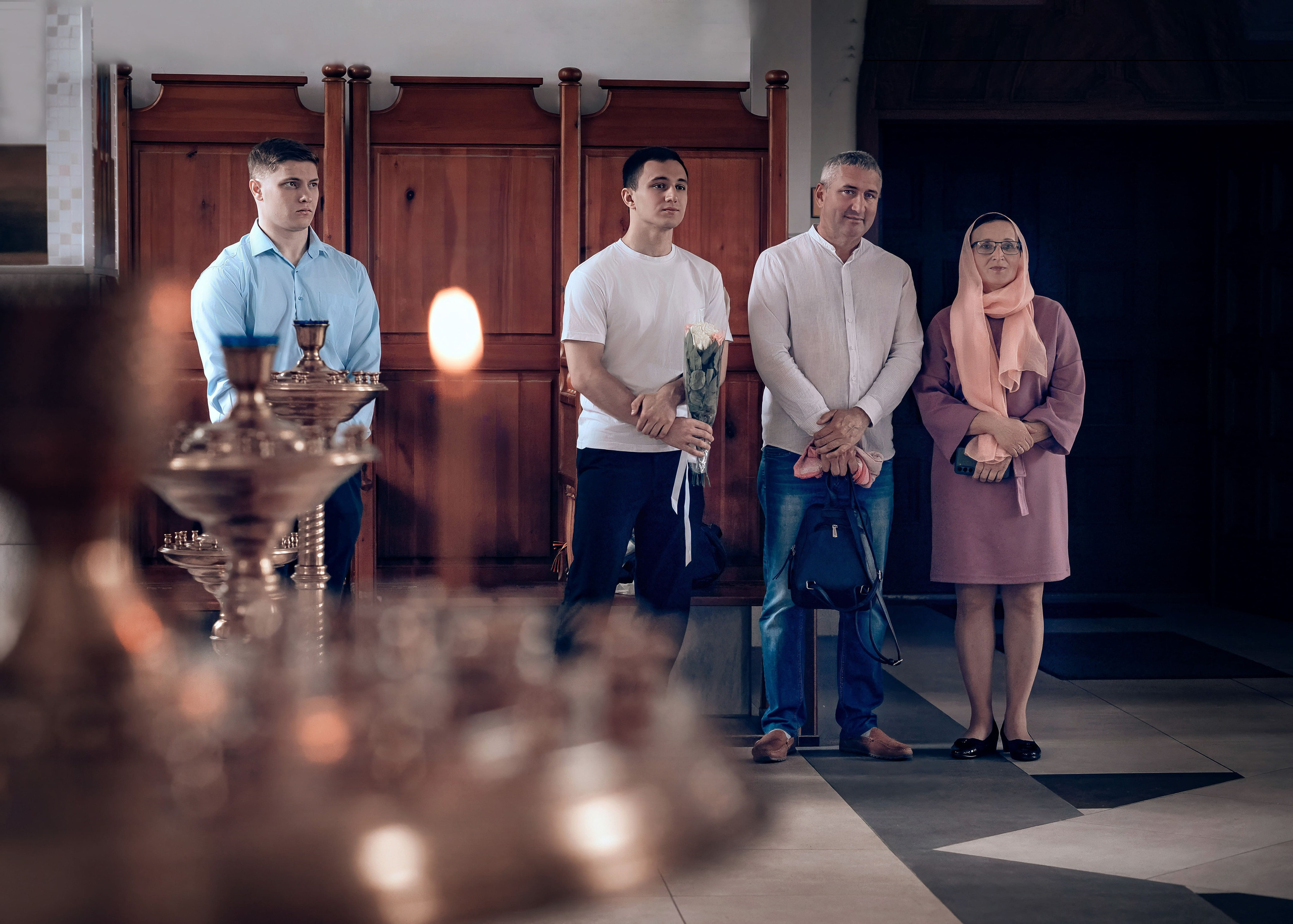 Крещение Мирославы в храме Феодора Тирона. Фотографы крещения/венчания  Красноярск Татьяна и Вячеслав Переваловы