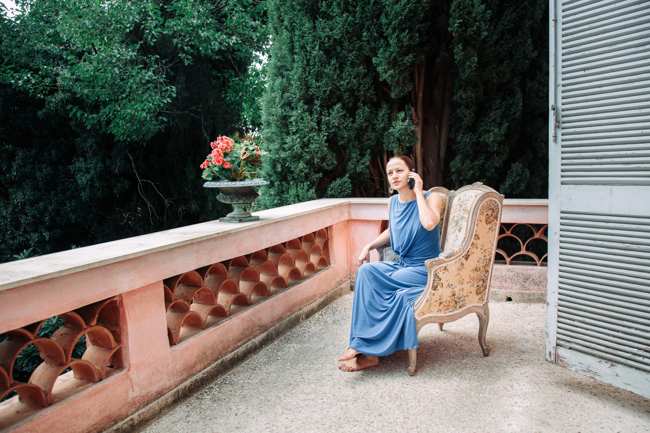 Фотосессия Дениса и Ирины на вилле в Греции. Фотограф — Евгений Свистков