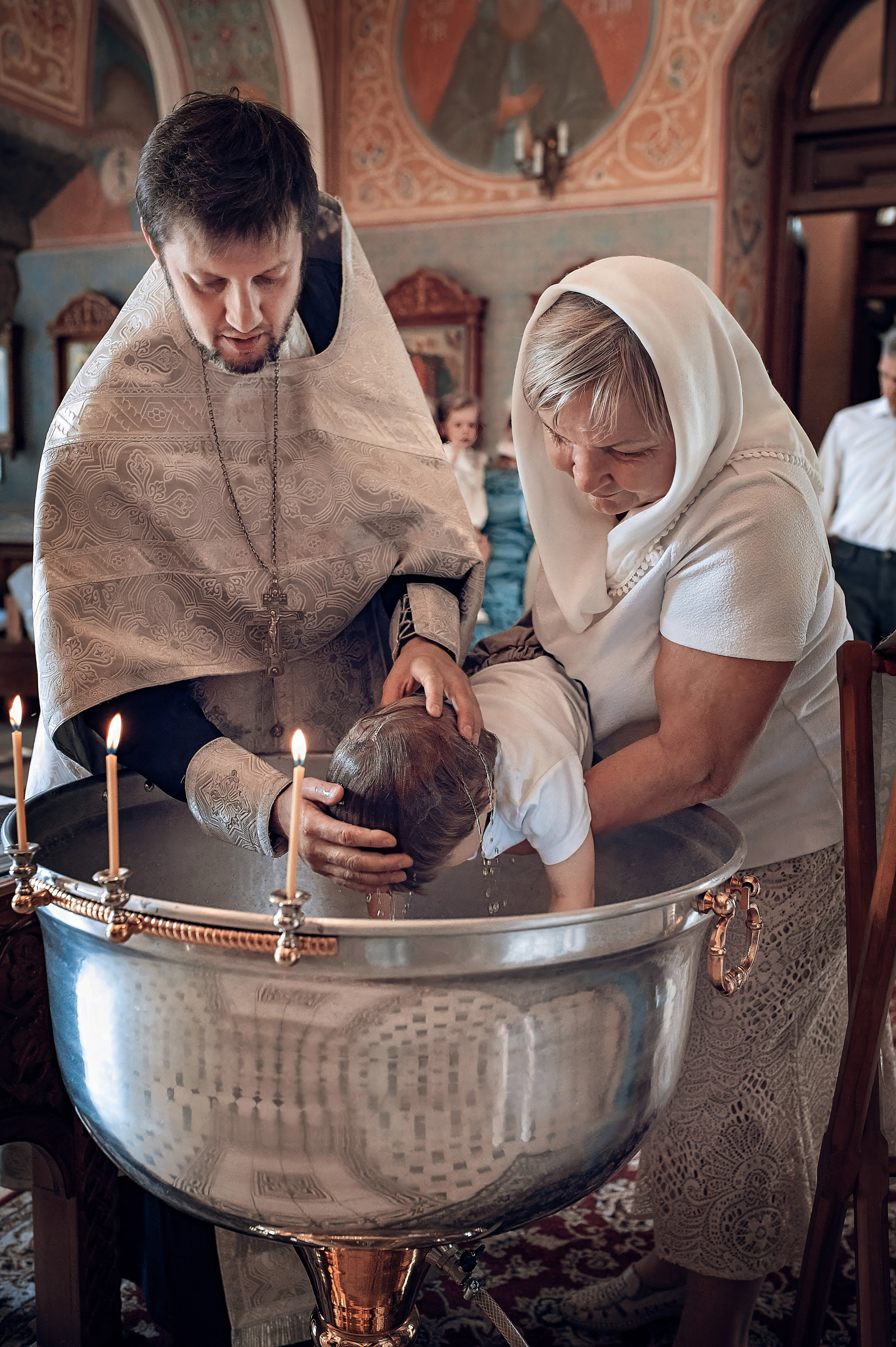 Сьемка крещения в Красноярске. Фотограф на крещение в Красноярске. Фотографы крещения/венчания  Красноярск Татьяна и Вячеслав Переваловы