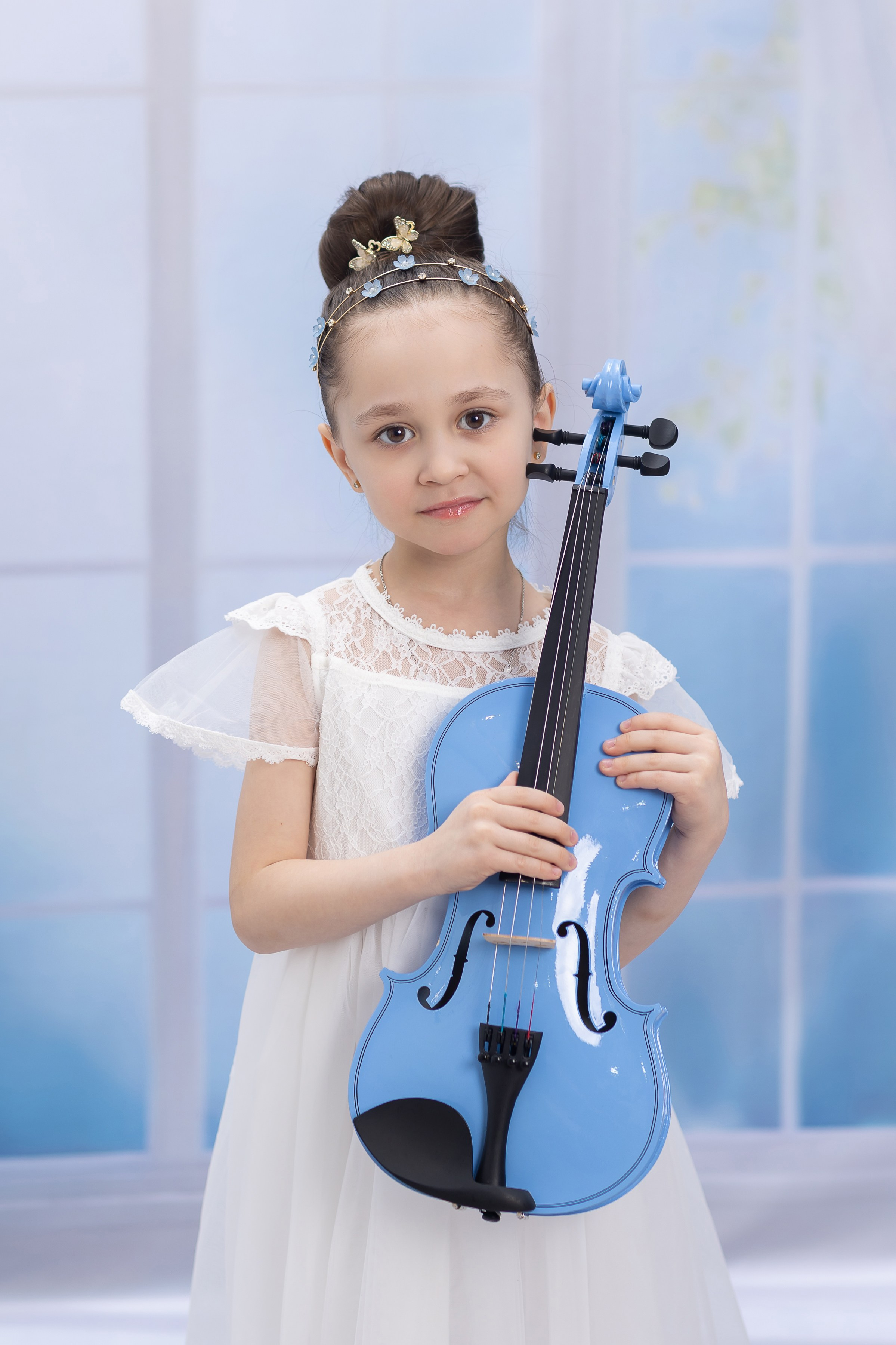 Балерина и скрипач. Фотостудия «Ай-Би-эН»