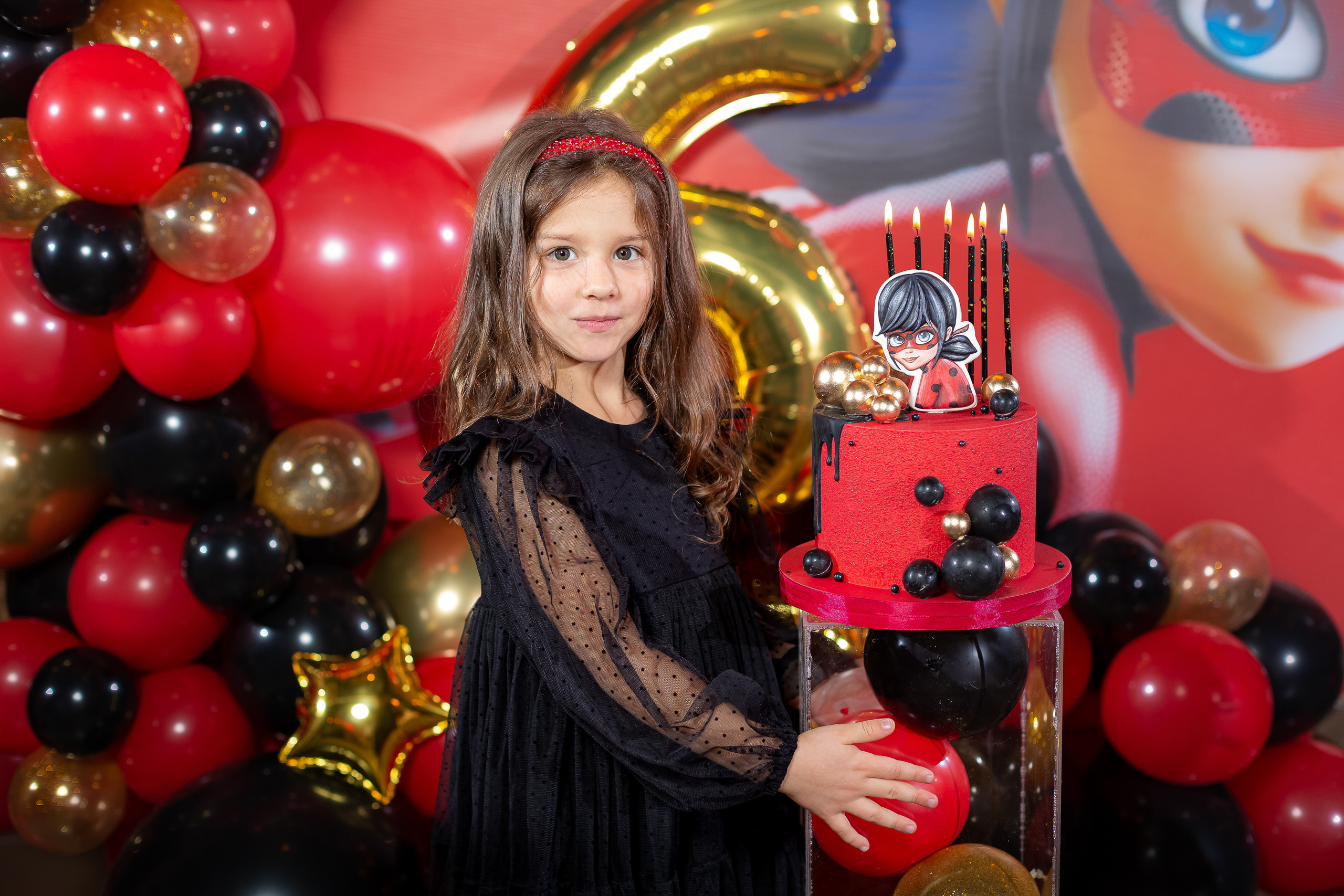 День рождения Насти в стиле «Леди Баг». Семейный и детский фотограф Комина Елена, Власиха, Одинцово